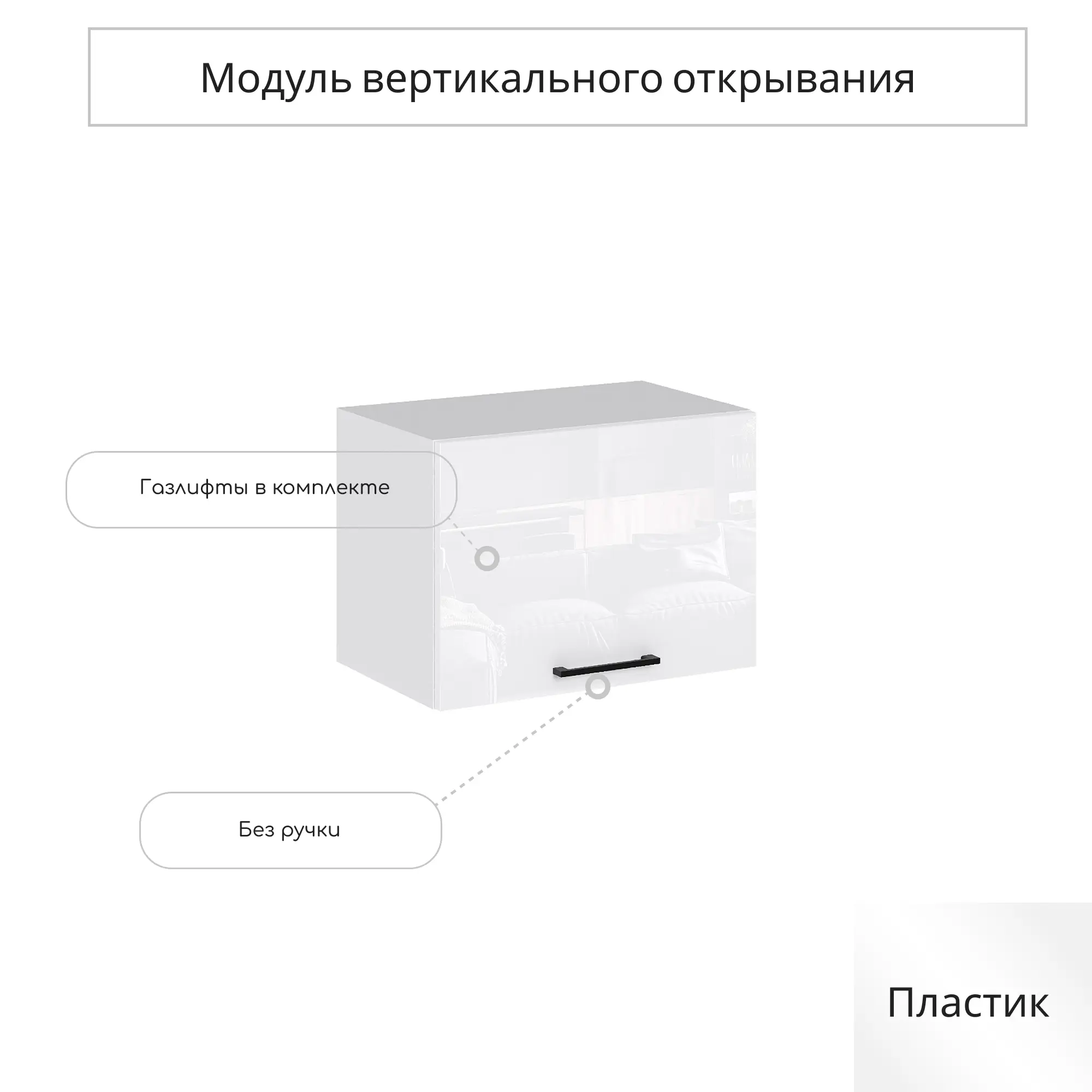 Изображение товара Навесной шкаф Сурская мебель Эстетик 50x35.8x31.8 см ЛДСП цвет магнолия