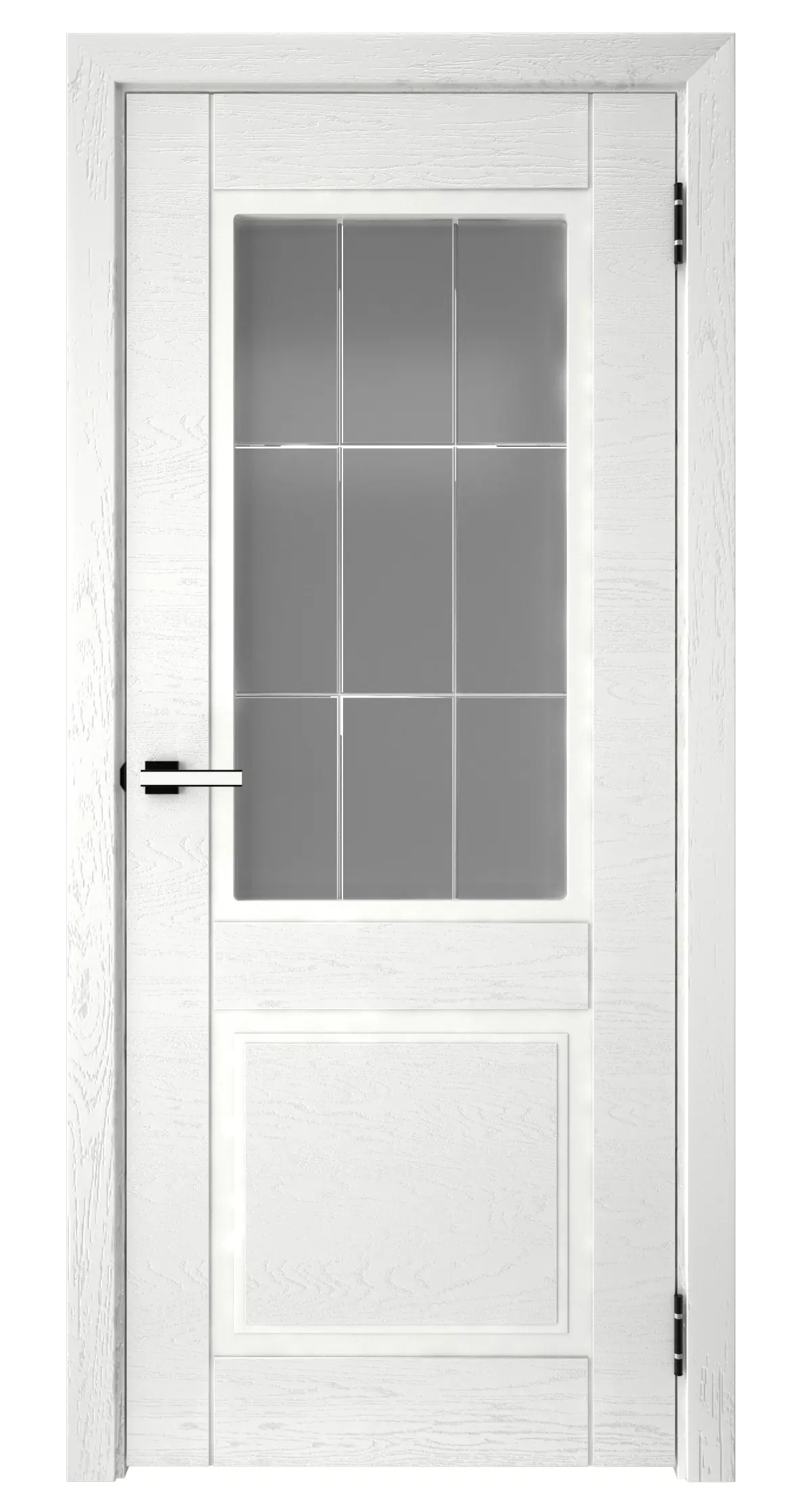 Изображение товара Дверь межкомнатная Эколайн 2 с остеклением и замком 80x200 см белая