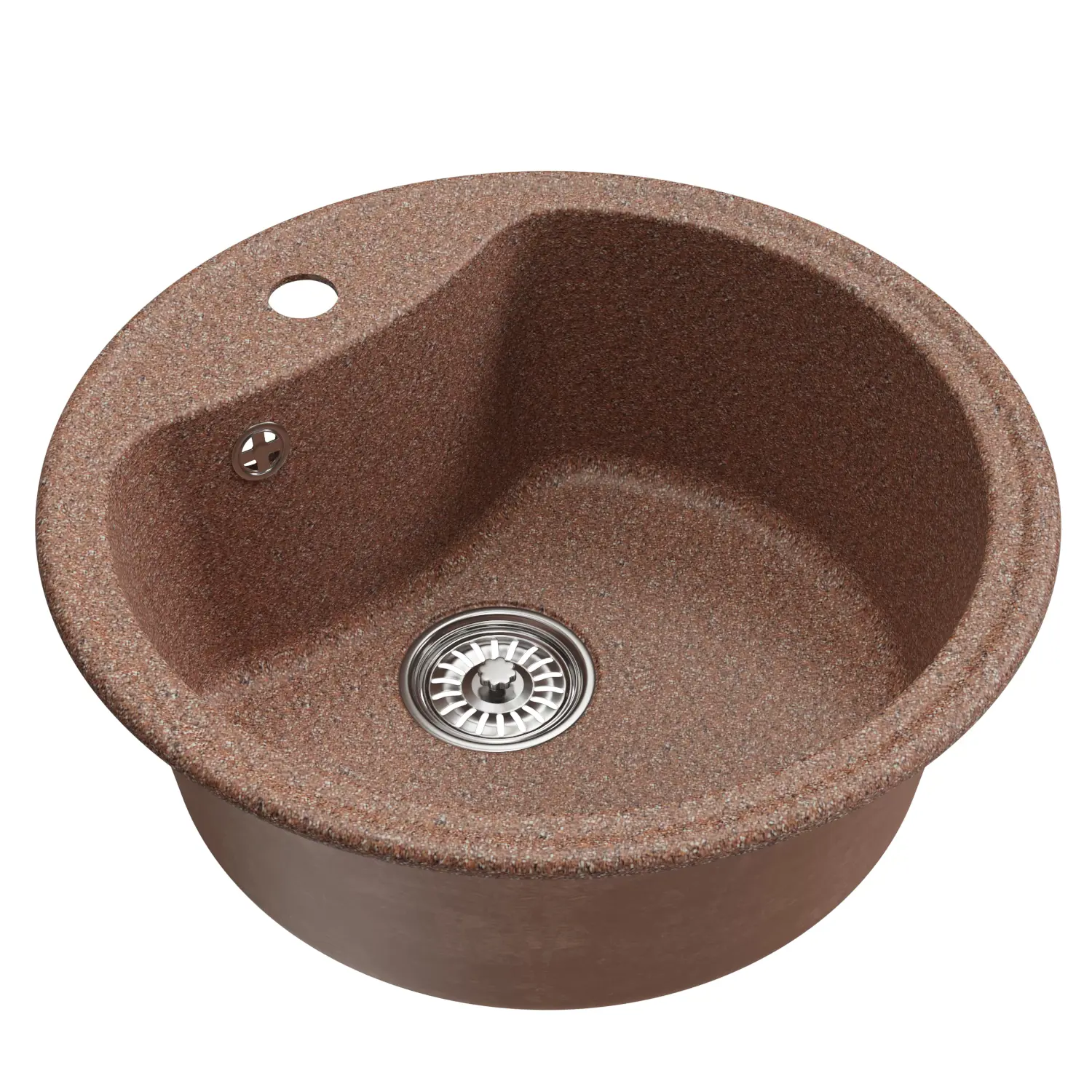 Изображение товара Врезная мойка Mixline ML-GM09 (307) NEW 51x51x19 см искусственный камень цвет терракот