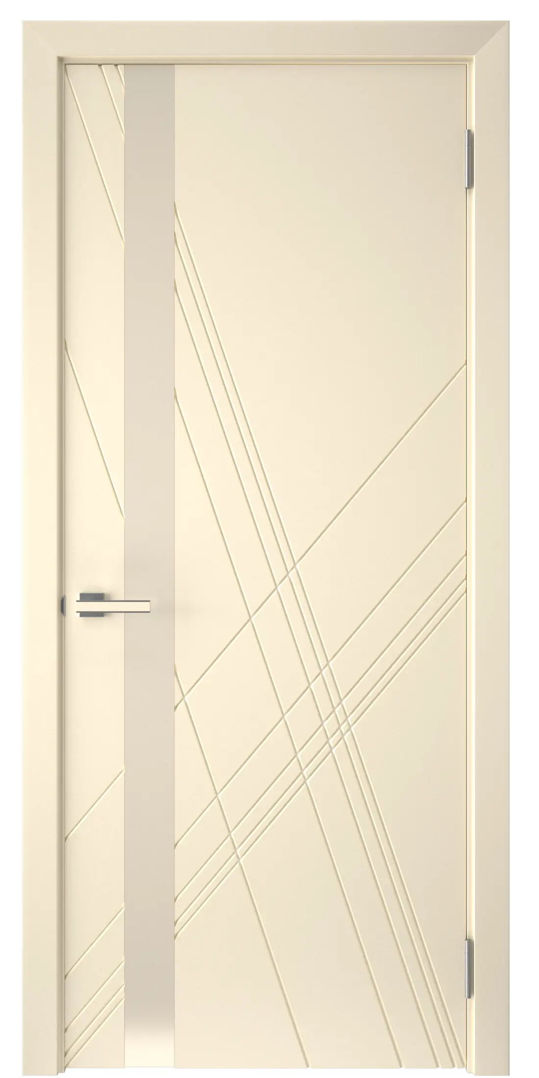 Изображение товара Межкомнатная дверь Графика Х остекленная бежевый эмаль 200x80 см