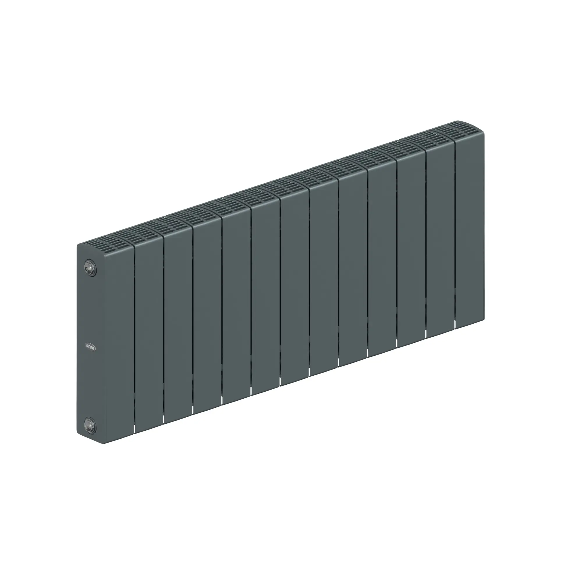 Изображение товара Радиатор Rifar Supremo 350 13 секций 425х1040 мм боковое подключение биметалл серый