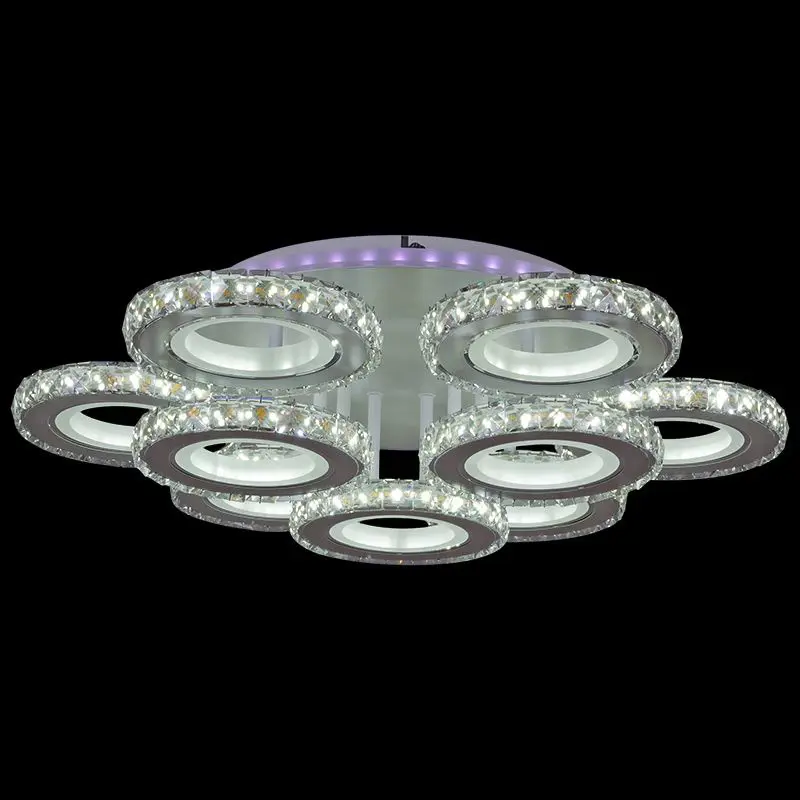 Изображение товара Люстра потолочная светодиодная Reluce 03900-0.3-6+3a+cr 52 м² регулируемый белый свет цвет белый