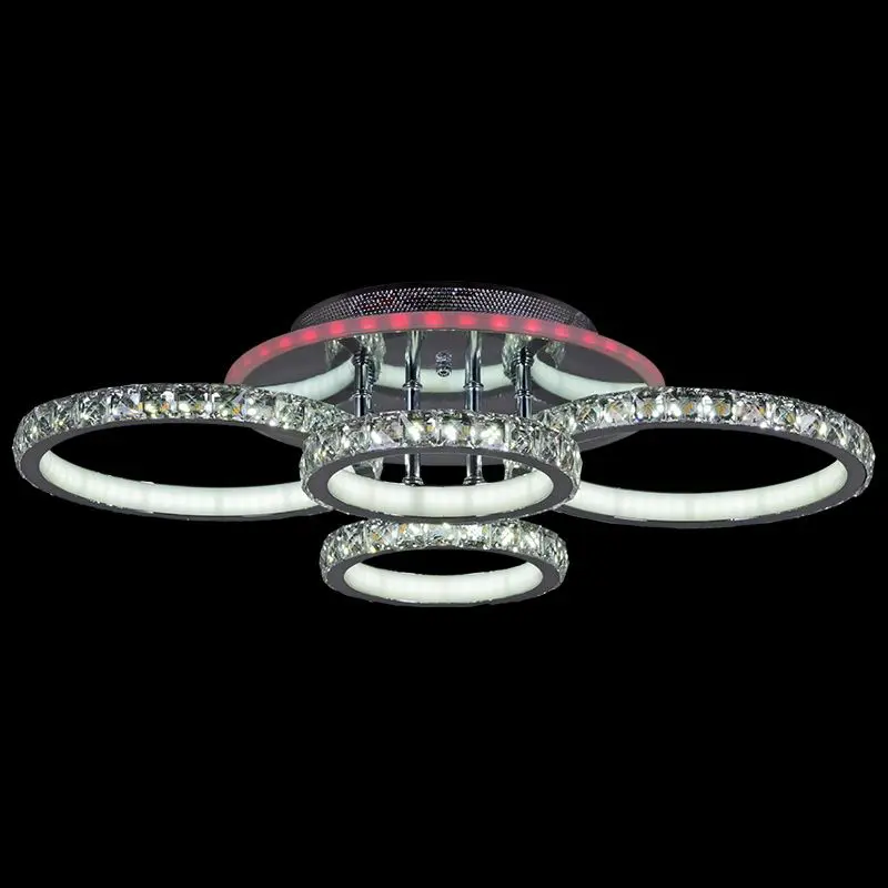 Изображение товара Люстра потолочная светодиодная Reluce 05819-0.3-04b cr 32 м² регулируемый белый свет цвет серый/серебристый