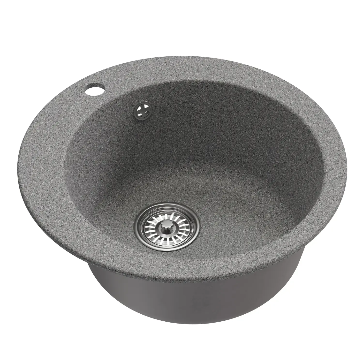 Изображение товара Врезная мойка Mixline ML-GM13 (309) NEW 49x49x20 см искусственный камень цвет темно-серый