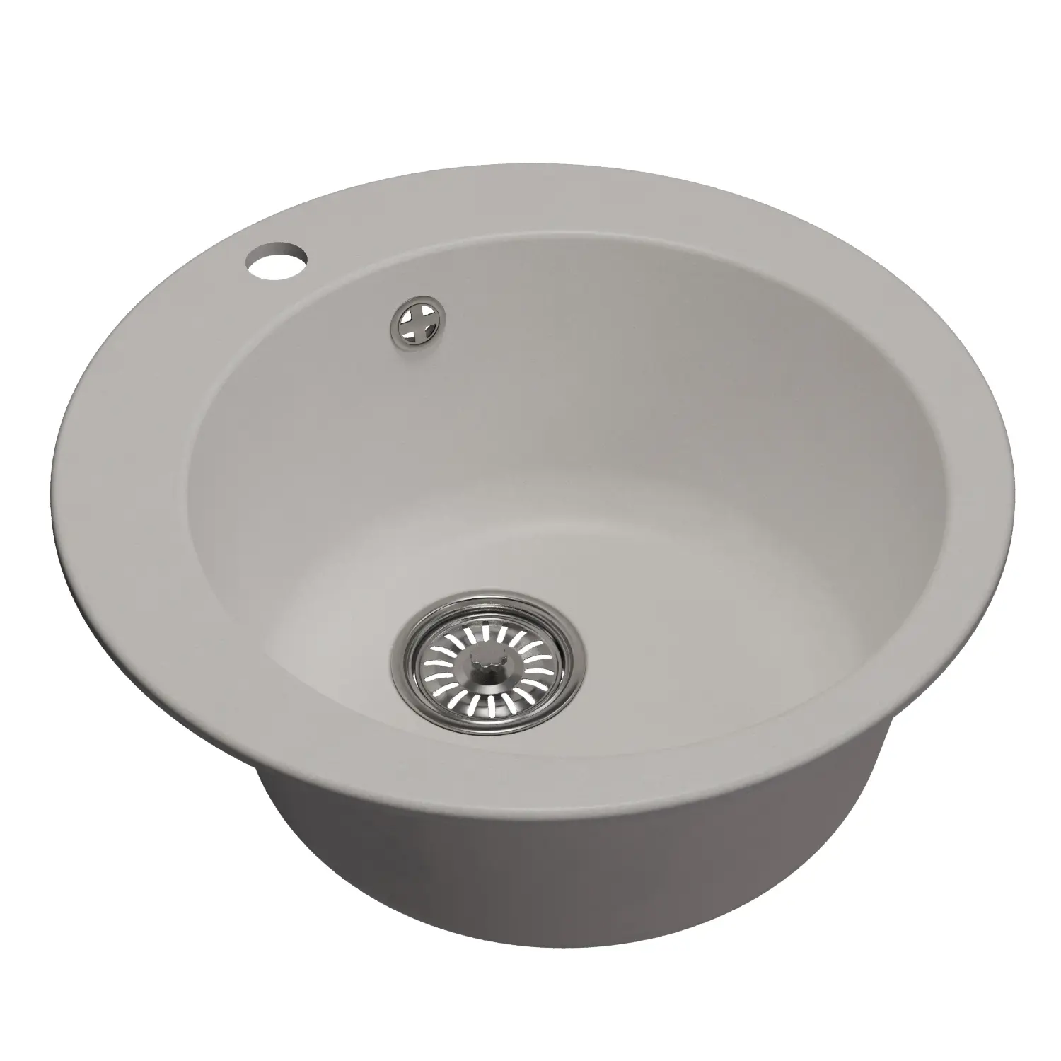 Изображение товара Врезная мойка Mixline ML-GM13 (341) NEW 49x49x20 см искусственный камень цвет белый