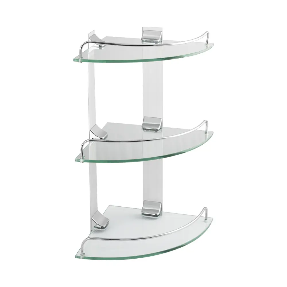 Изображение товара Полка для ванной комнаты Brimix 10103 стекло 25x32 см