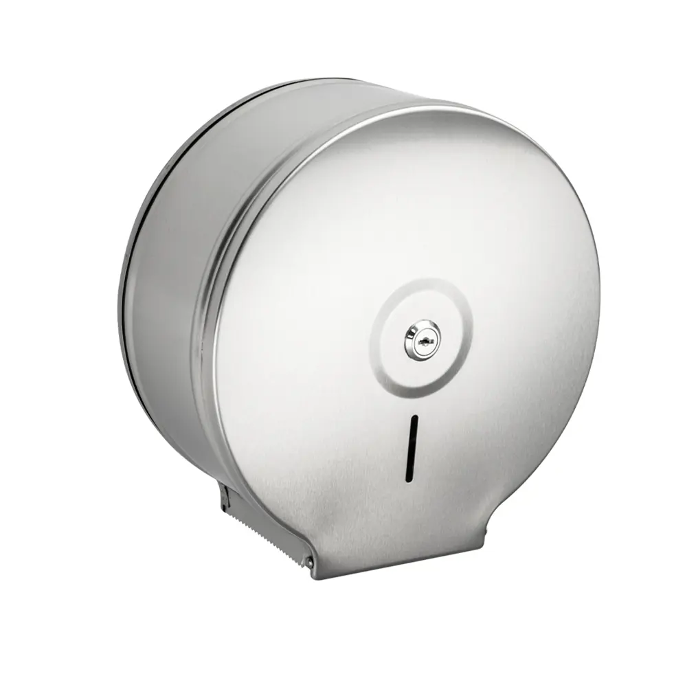 Изображение товара Диспенсер для туалетной бумаги с ключом нержавеющая матовая сталь BRIMIX 920