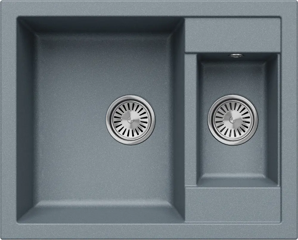 Изображение товара Врезная мойка Tolero R-109 62x50x20 см кварц цвет серый