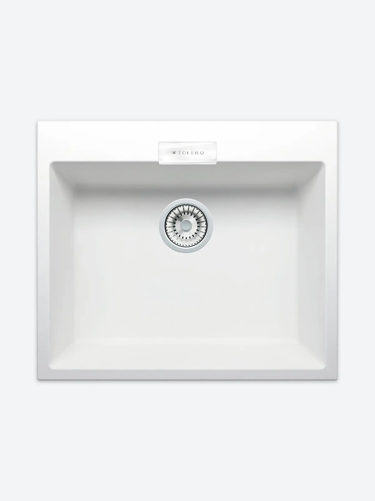 Изображение товара Врезная мойка Tolero TL-580 58x50x20 см кварц цвет белый