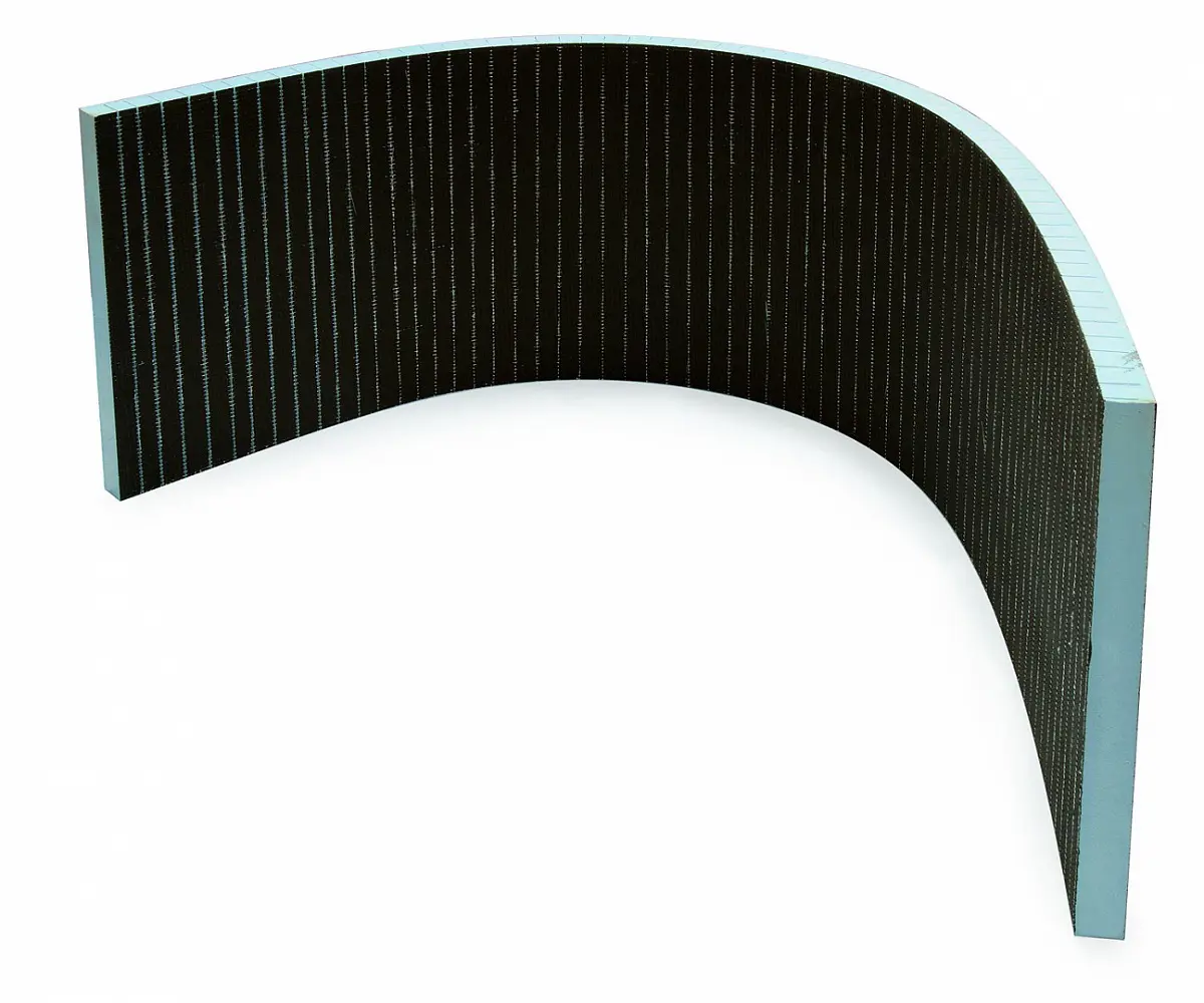 Изображение товара Теплоизоляционная панель XPS Ruspanel RPG Real поперечный пропил 2500х600х30мм 1.5м² с двухсторонним армированием