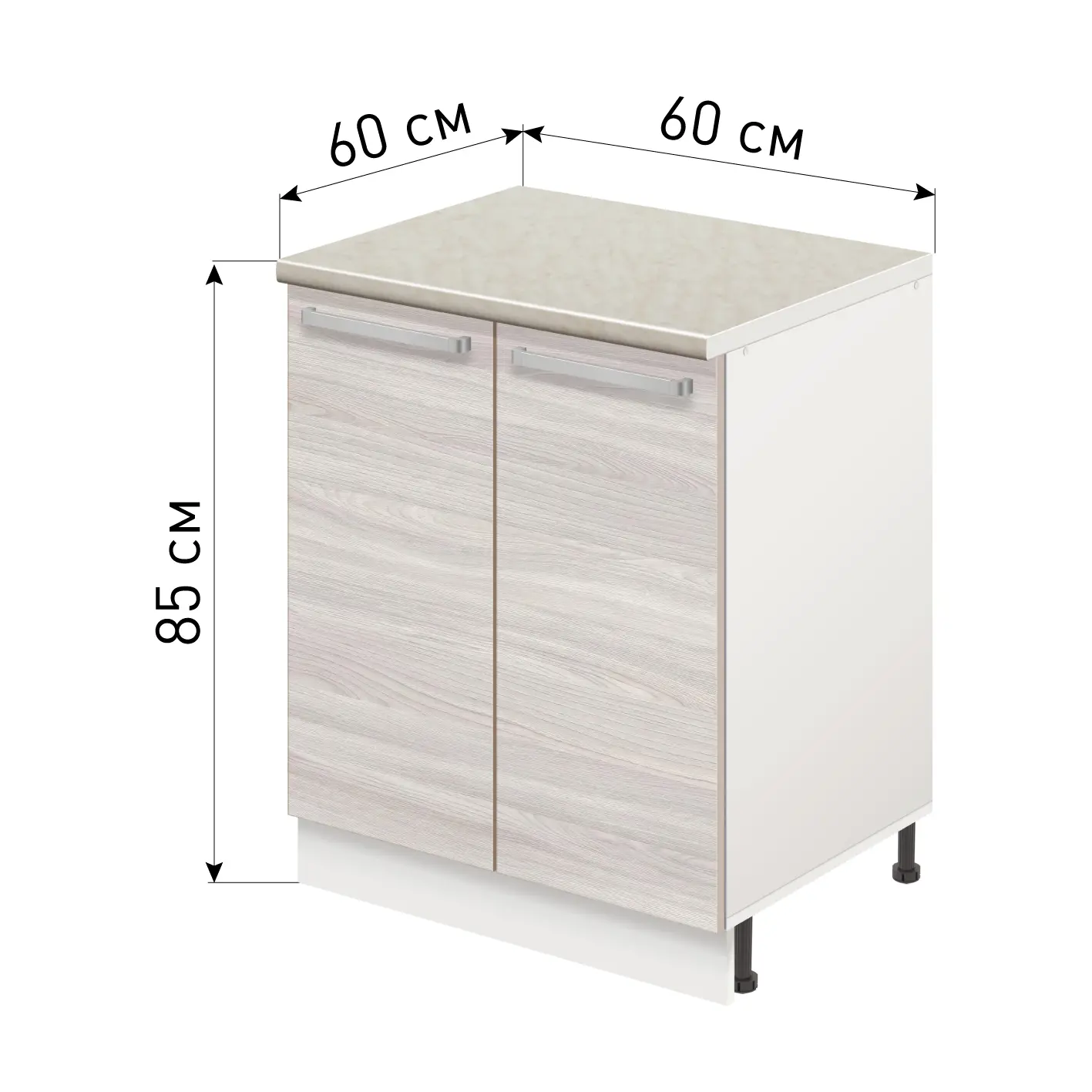 Изображение товара Напольный шкаф Лидер Стиль ТSB60602_YHS 60x85 см ЛДСП