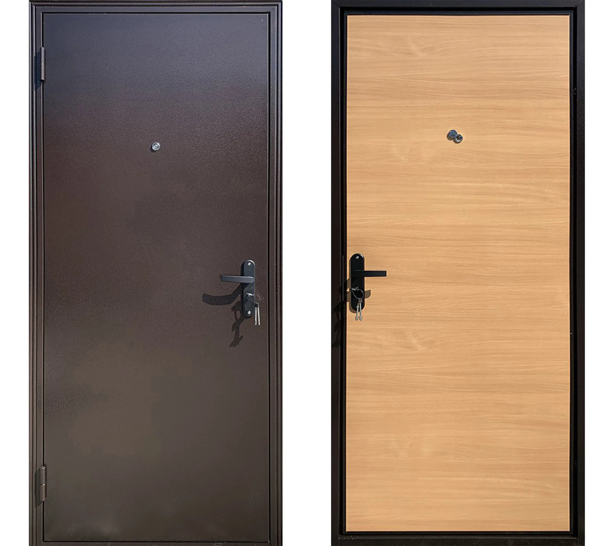 Изображение товара Входная дверь ЦСД ДМ Строй левый 205х85см цвет миланский орех