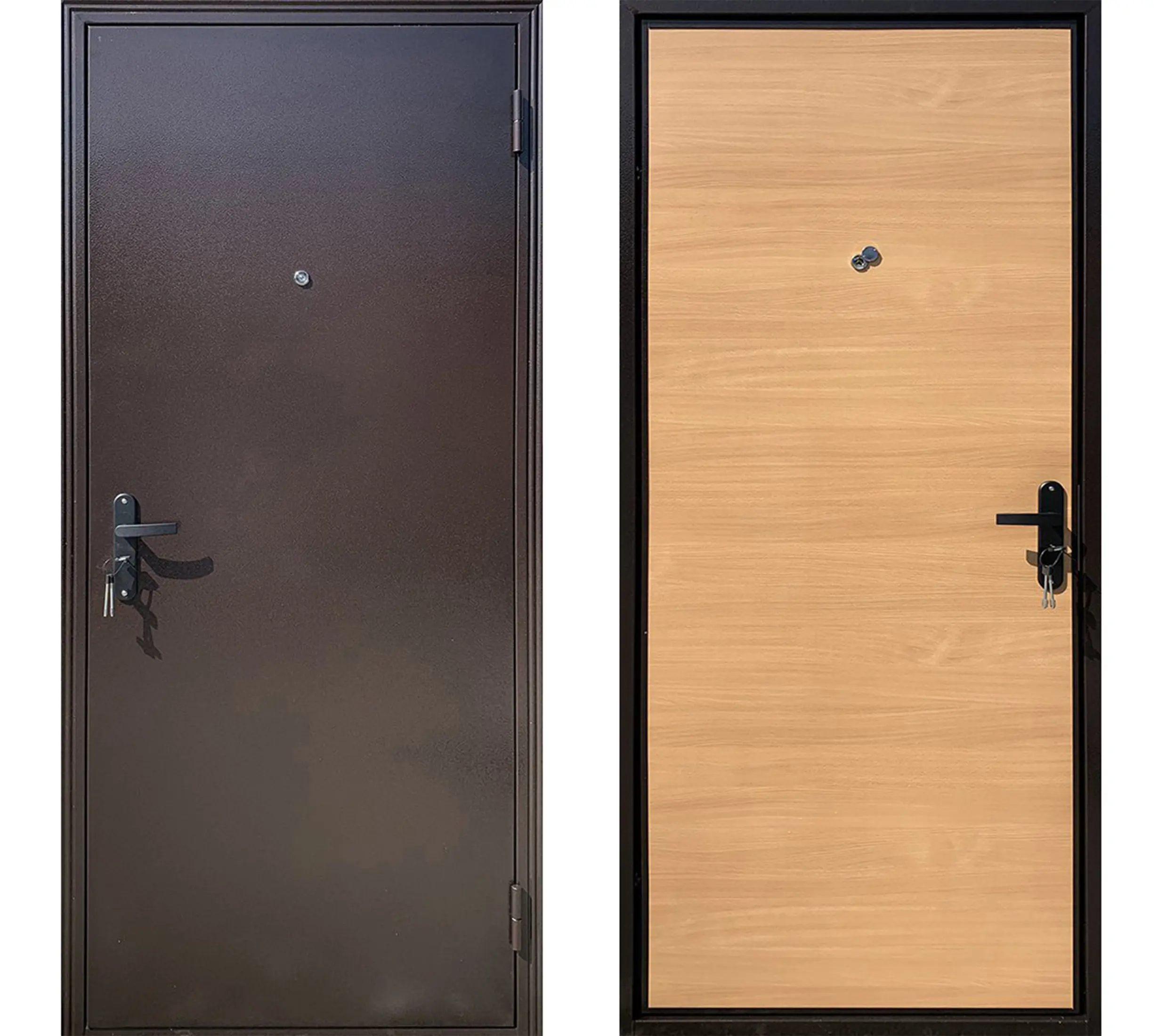 Изображение товара Входная дверь ЦСД ДМ Строй правый 205х95см цвет миланский орех