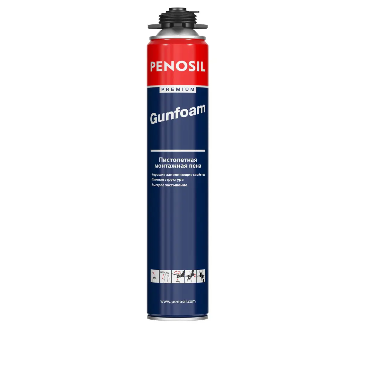 Изображение товара Пена монтажная профессиональная Penosil Premium Gunfoam 45 750 мл