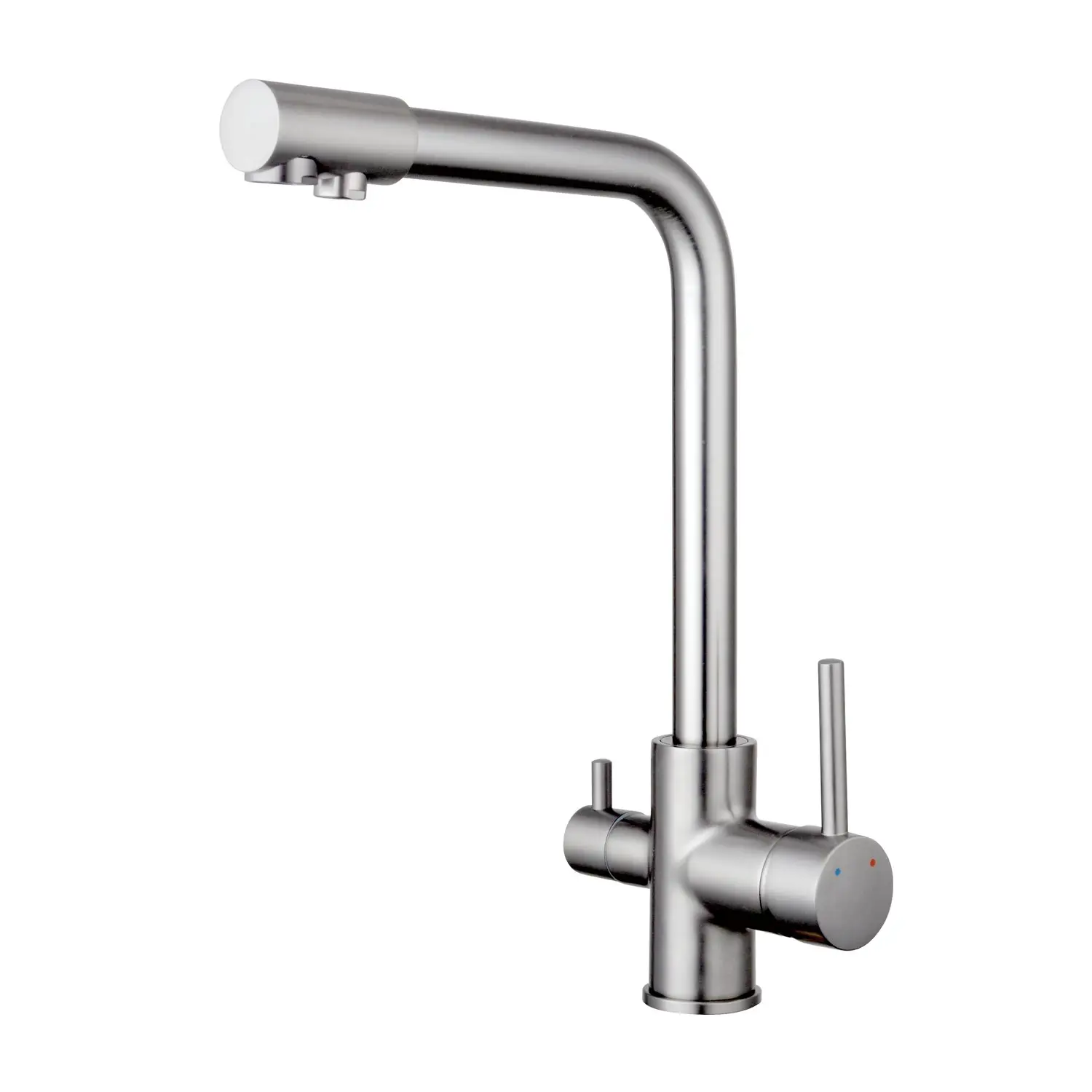 Изображение товара Высококачественный однорычажный кухонный смеситель Shevanik S328L, сатин