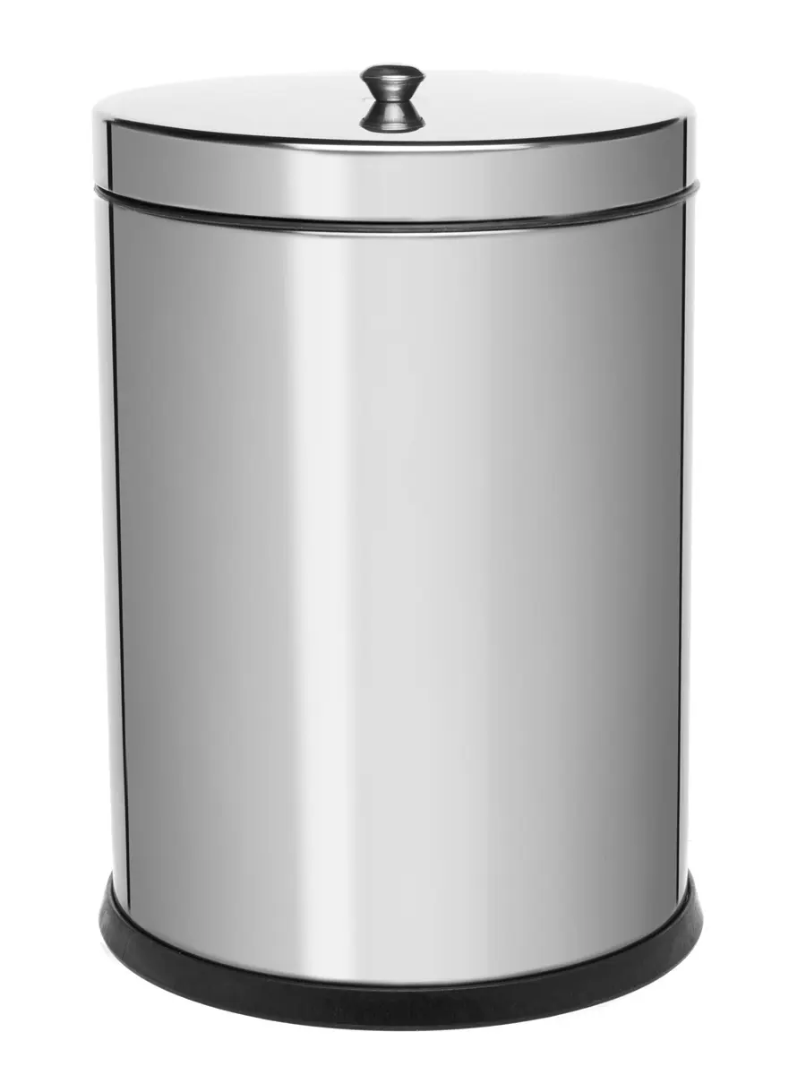 Изображение товара Мусорное ведро 12 л Navako 11548 нержавеющая сталь цвет хром