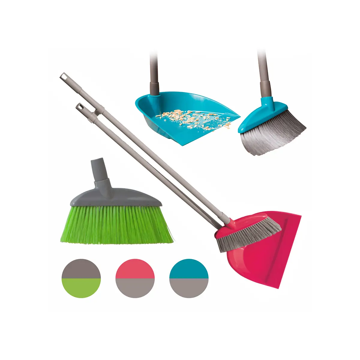 Изображение товара Щетка с совком York цвет красный