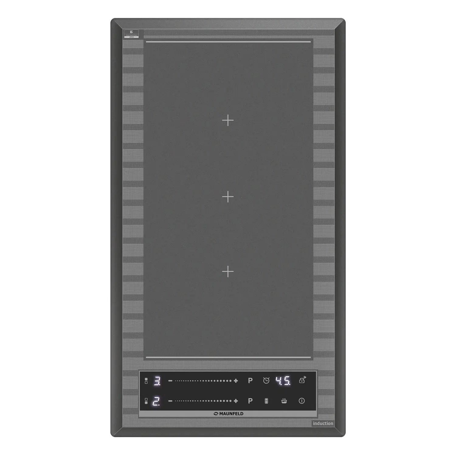 Изображение товара Электрическая варочная панель Maunfeld CVI292S2FMDGR LUX 29 см 2 конфорки цвет графитовый