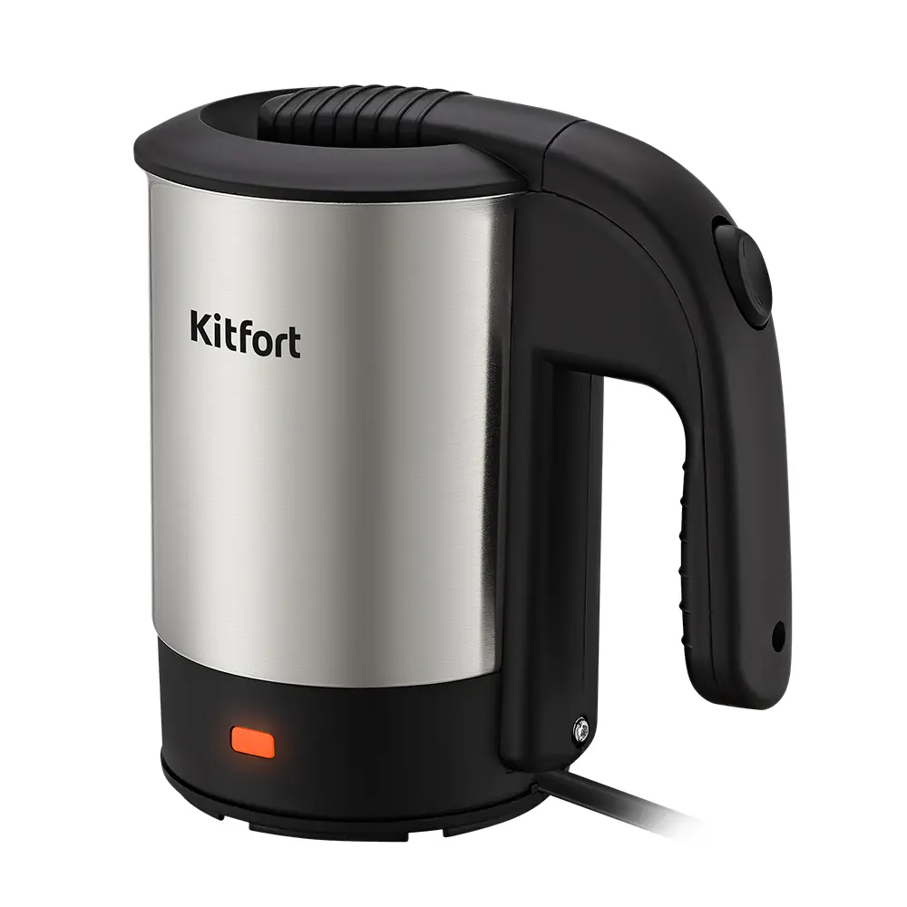 Изображение товара Электрический чайник Kitfort КТ-6190 0.5 л металл/пластик цвет серебристый