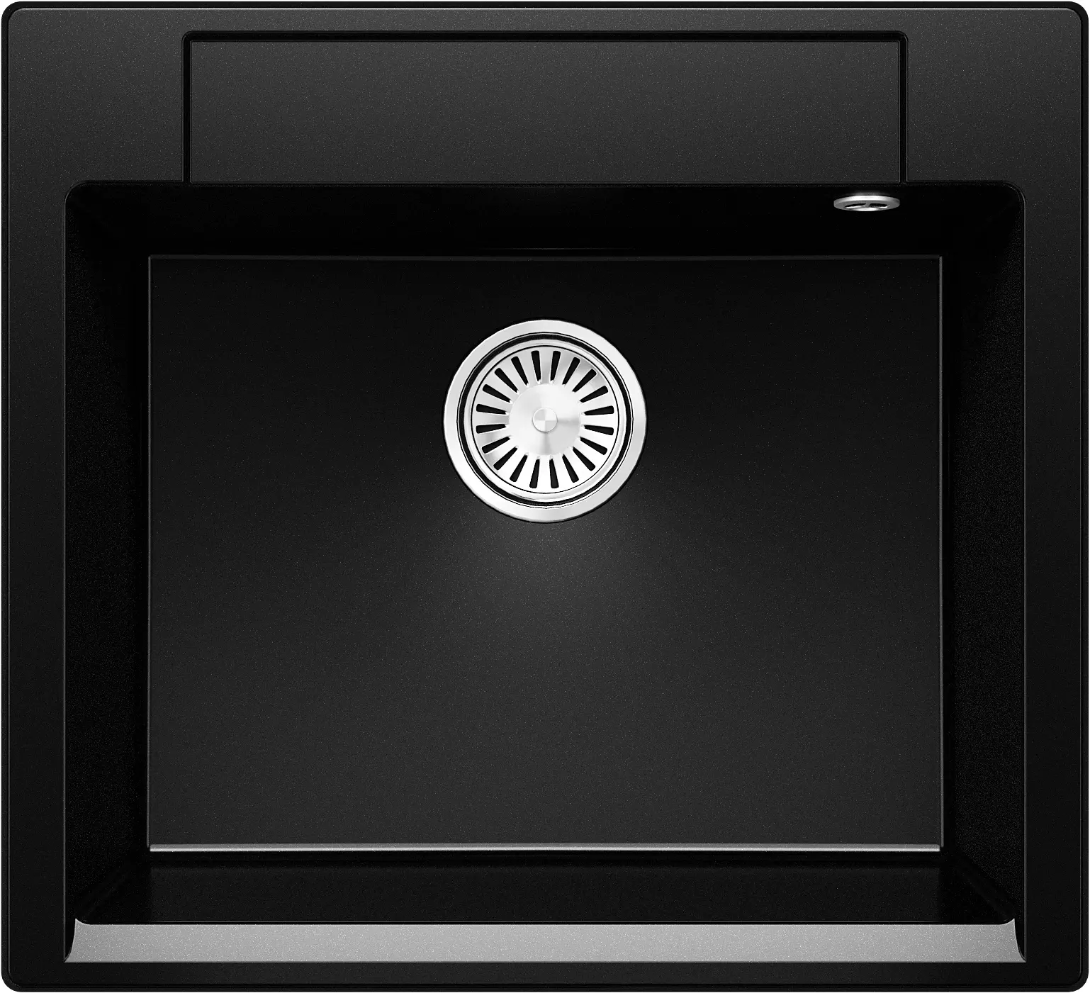 Изображение товара Мойка для кухни врезная Polygran Argo-560 51x56x20 см мрамор цвет черный