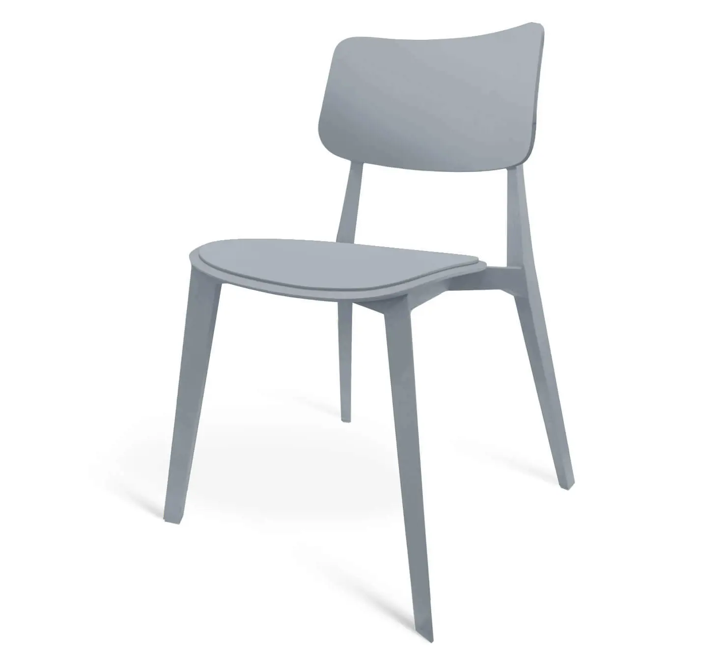 Изображение товара Стул Sheffilton SHT-S110-P пластиковый серый 54x54.5x82.5 см