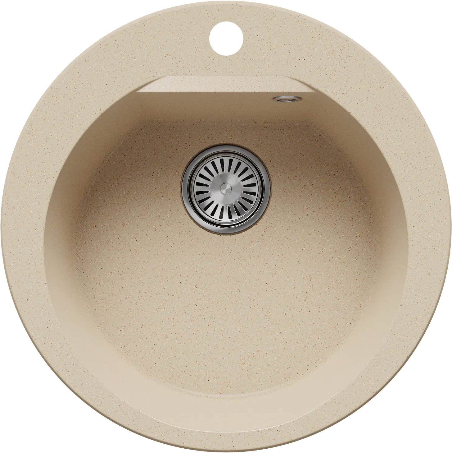 Изображение товара Врезная мойка для кухни Polygran Atol-520 52x52 см цвет опал