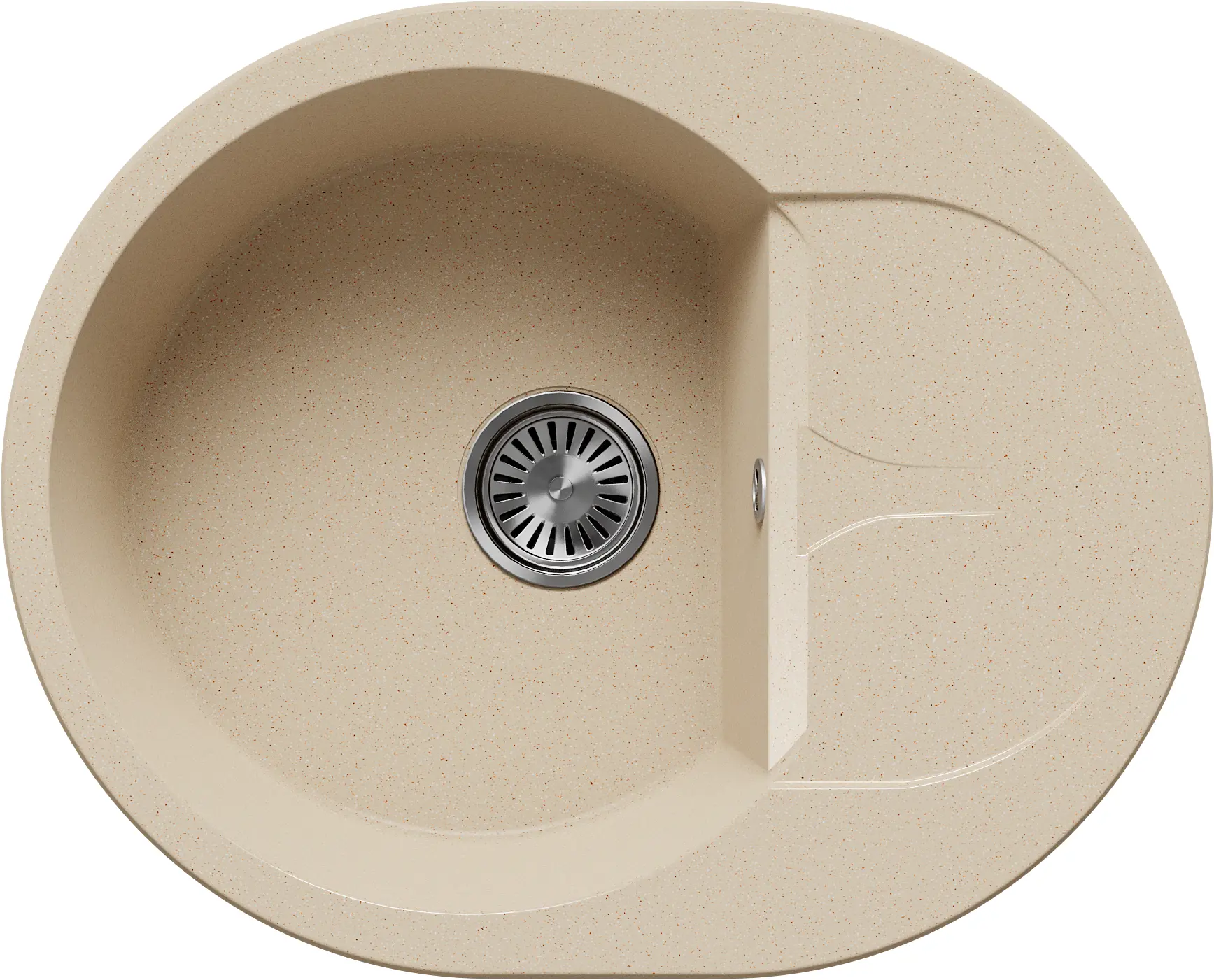 Изображение товара Мойка для кухни врезная Polygran Atol-620 50x62 см мрамор опал