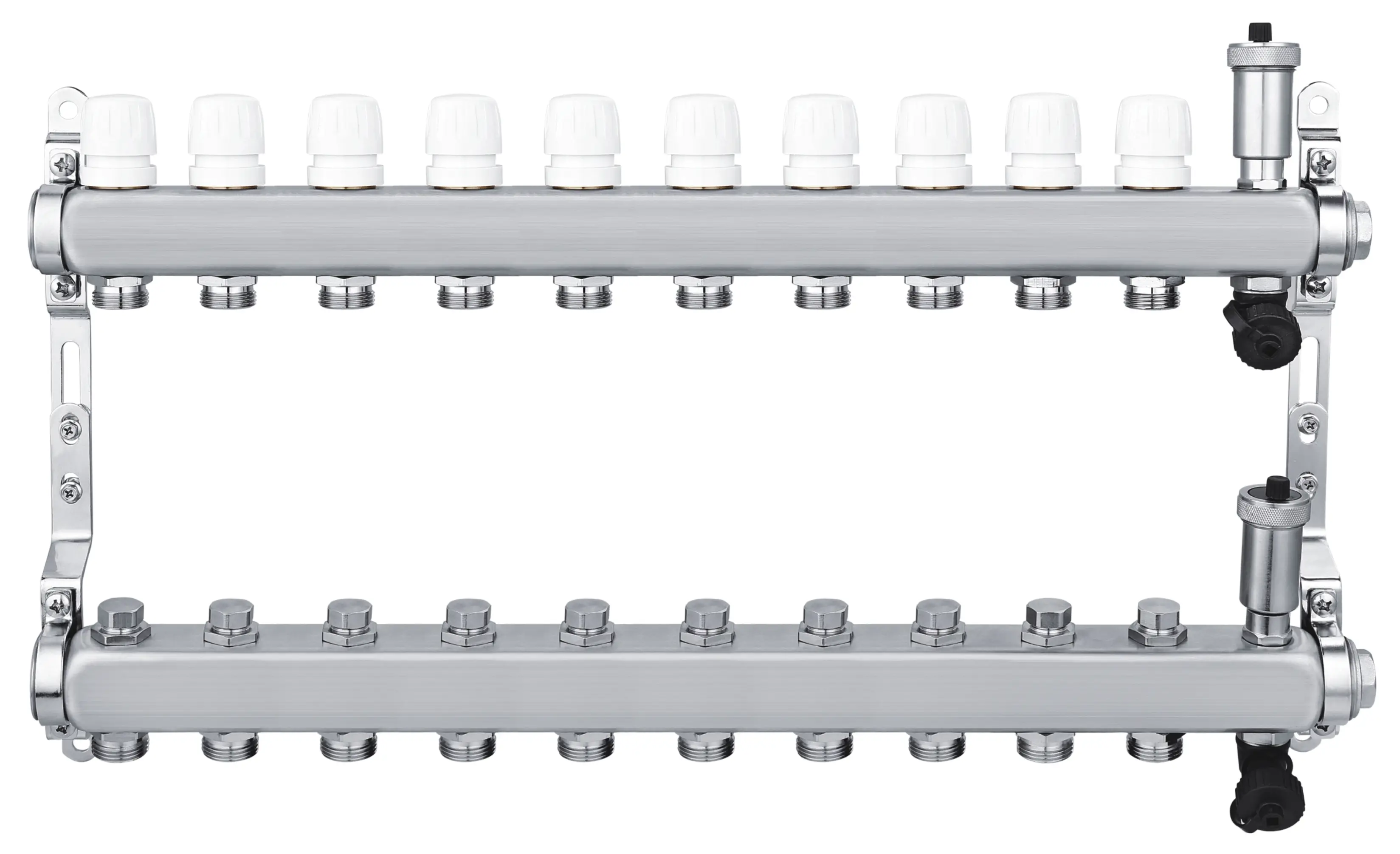 Изображение товара Коллекторная группа Спец на 10 выходов 1"x3/4" нержавеющая сталь