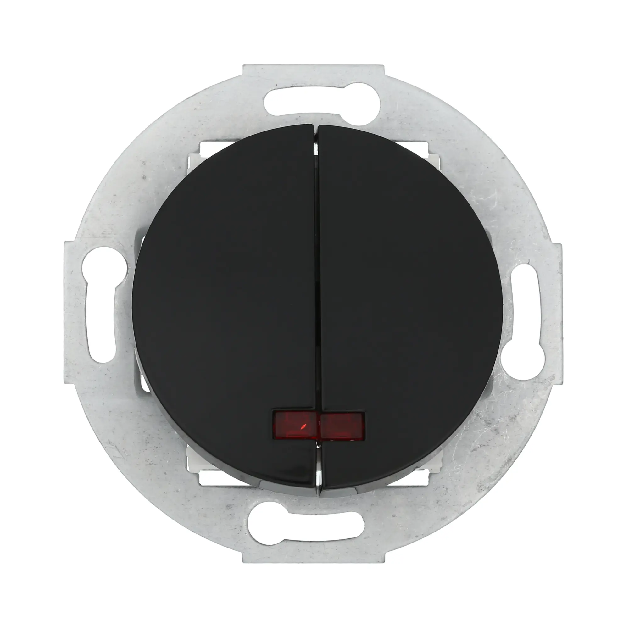 Изображение товара Встраиваемый двухклавишный выключатель Экопласт LK Vintage 881208-1 черный