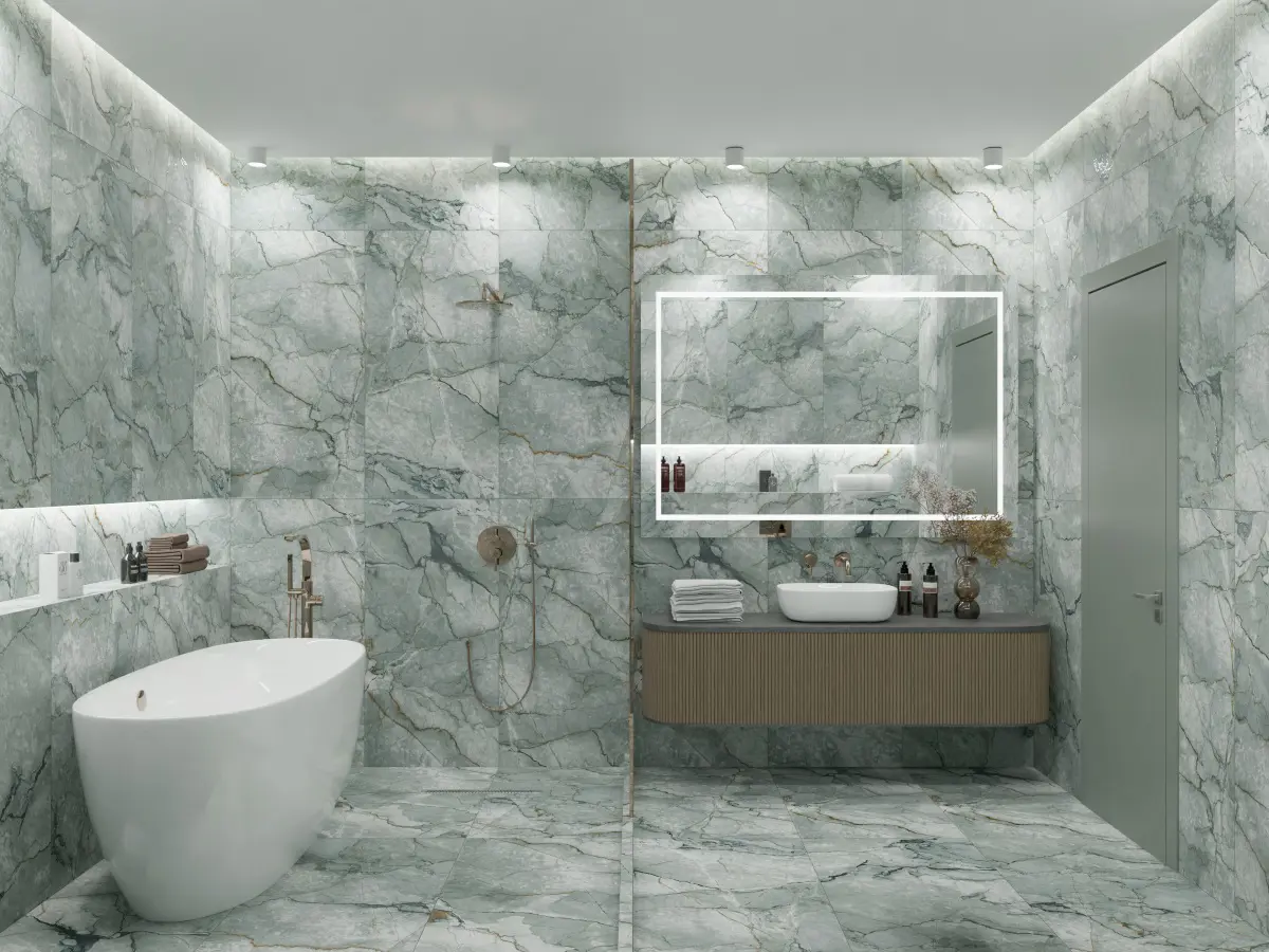 Изображение товара Керамогранит Primavera grit granula 78548 60x120см 1.44 м² цвет бирюзовый