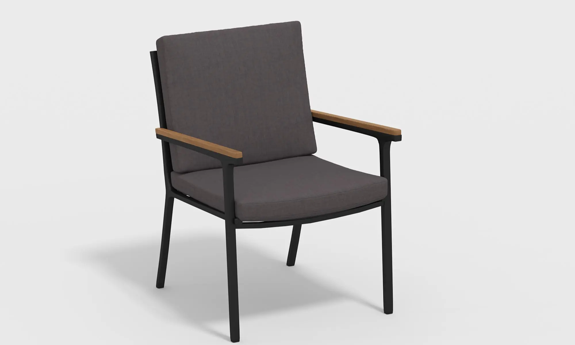 Изображение товара Стул садовый Gardenini Calma 5 57x86x60 см цвет черный