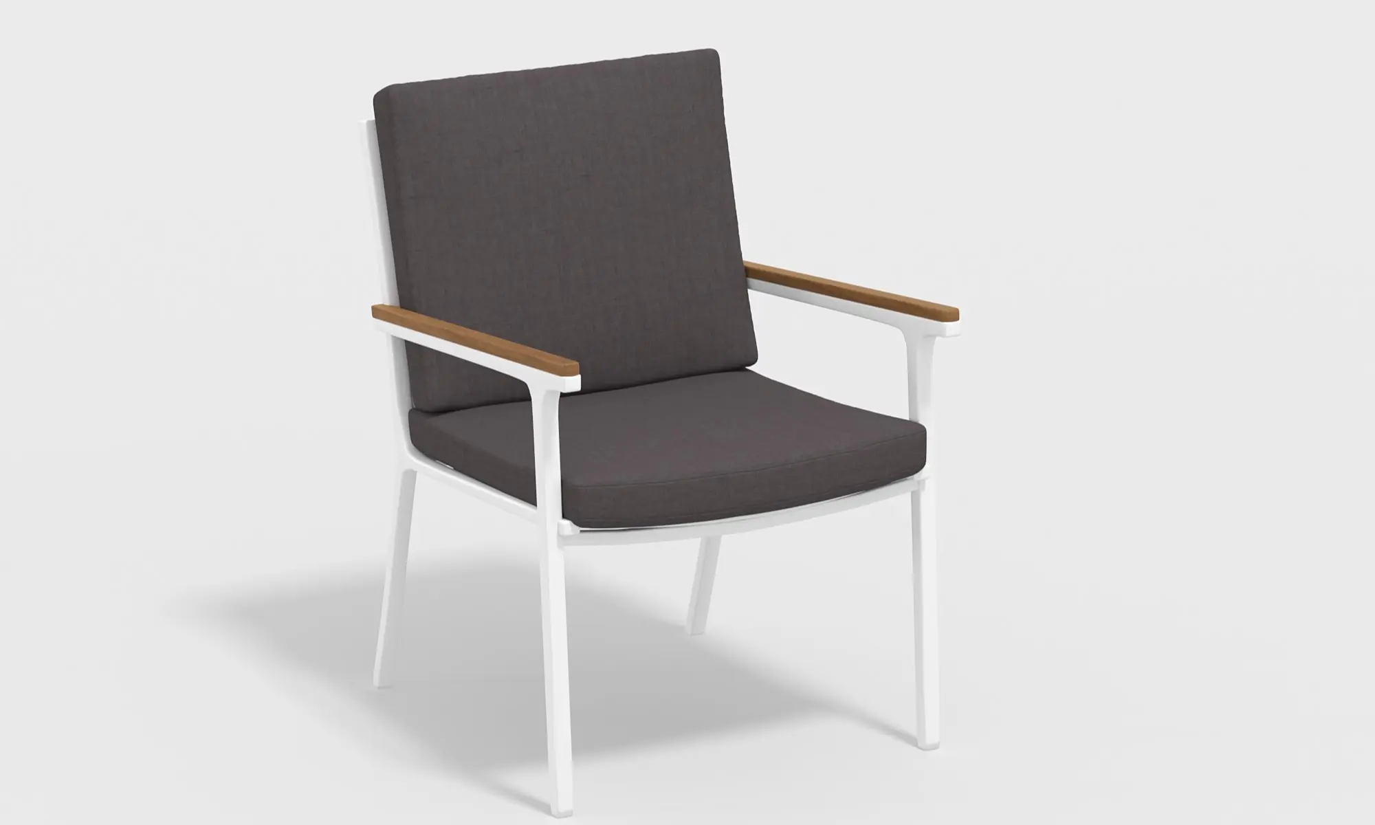 Изображение товара Стул садовый Gardenini Calma 5 57x86x60 см белый