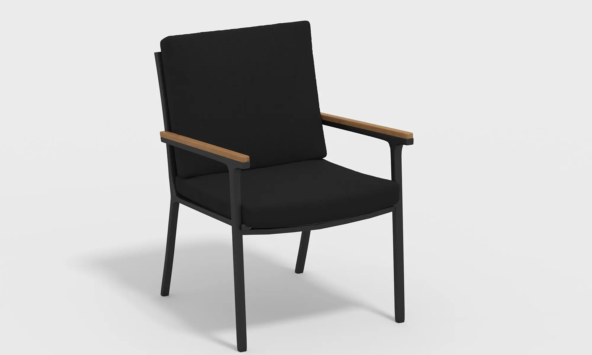 Изображение товара Стул садовый Gardenini Calma 5 57x86x60 см черный