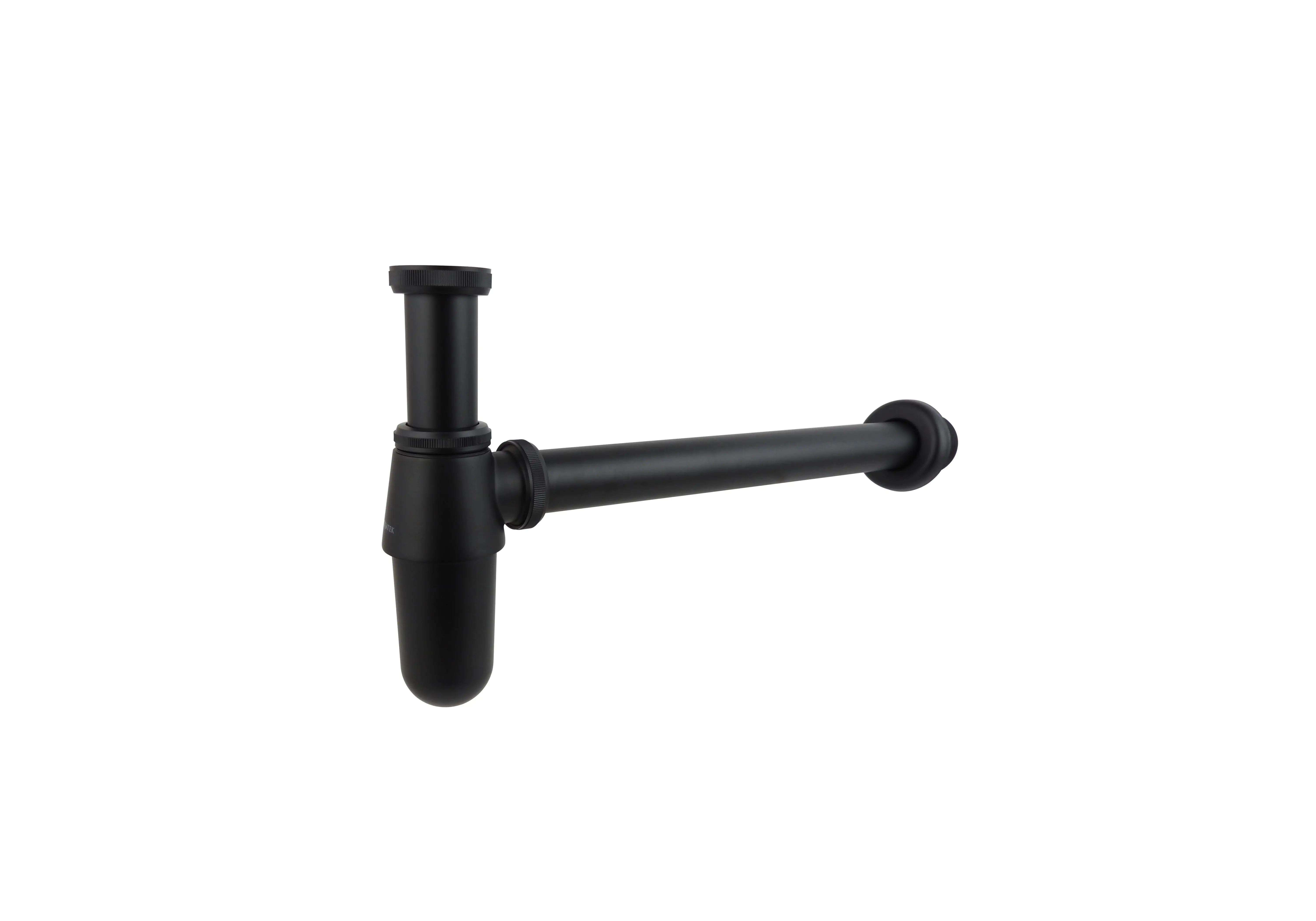 Изображение товара Сифон для раковины Aquatek D32 мм свободное протекание черный матовый