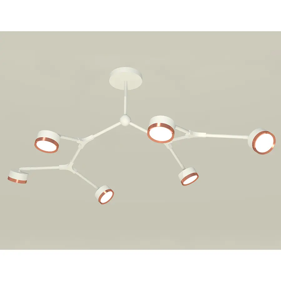 Изображение товара Люстра на штанге Ambrella light GX53, современный дизайн, белый свет, 12 м²