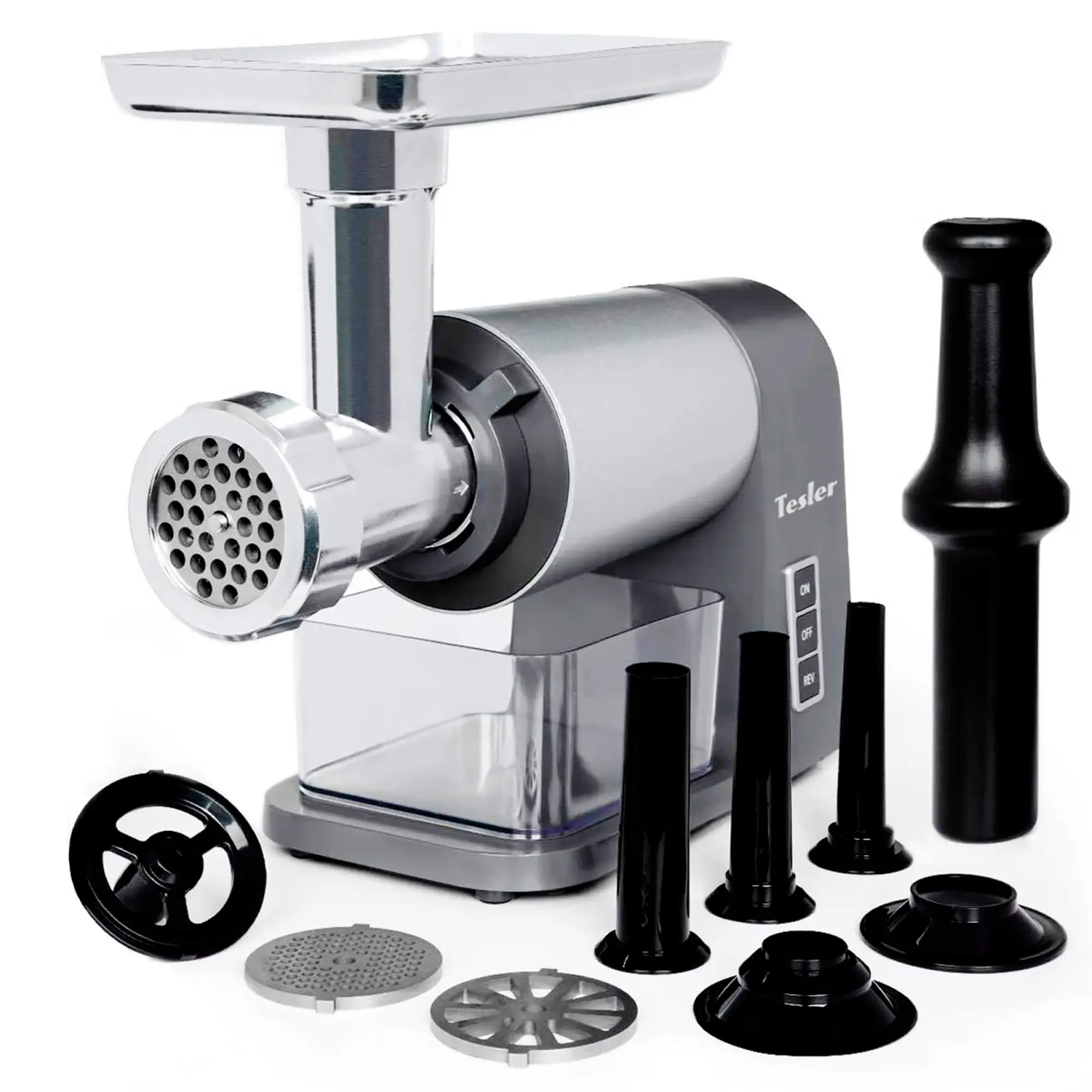 Изображение товара Мясорубка электрическая Tesler MG-2001 DC 600 Вт цвет серебристый