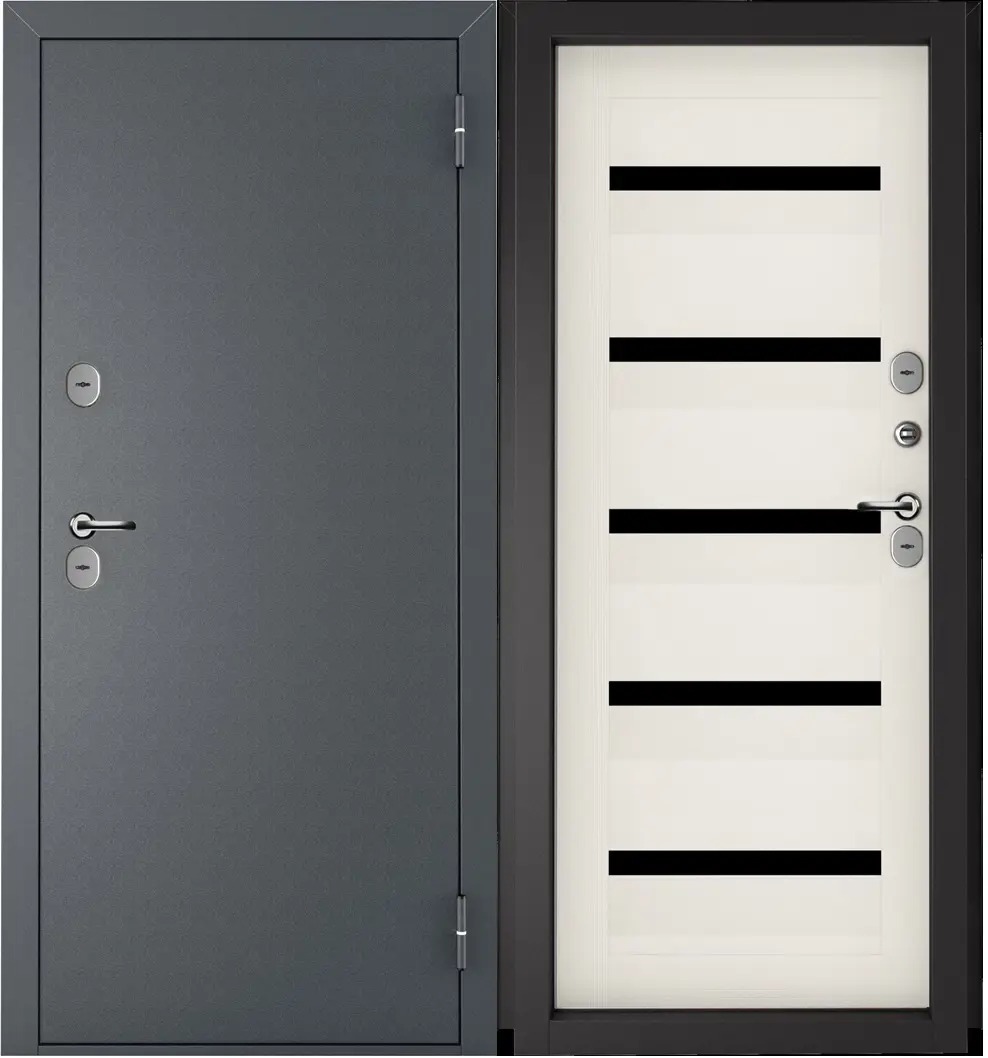 Изображение товара Дверь входная металлическая Фрост 5С Царга 98x205 см правая Астана Милки