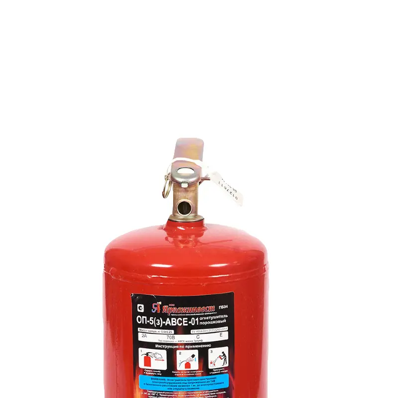 Изображение товара Огнетушитель порошковый Ярпожинвест ОП-5(з) АВСЕ 6.6 л/6.8 кг