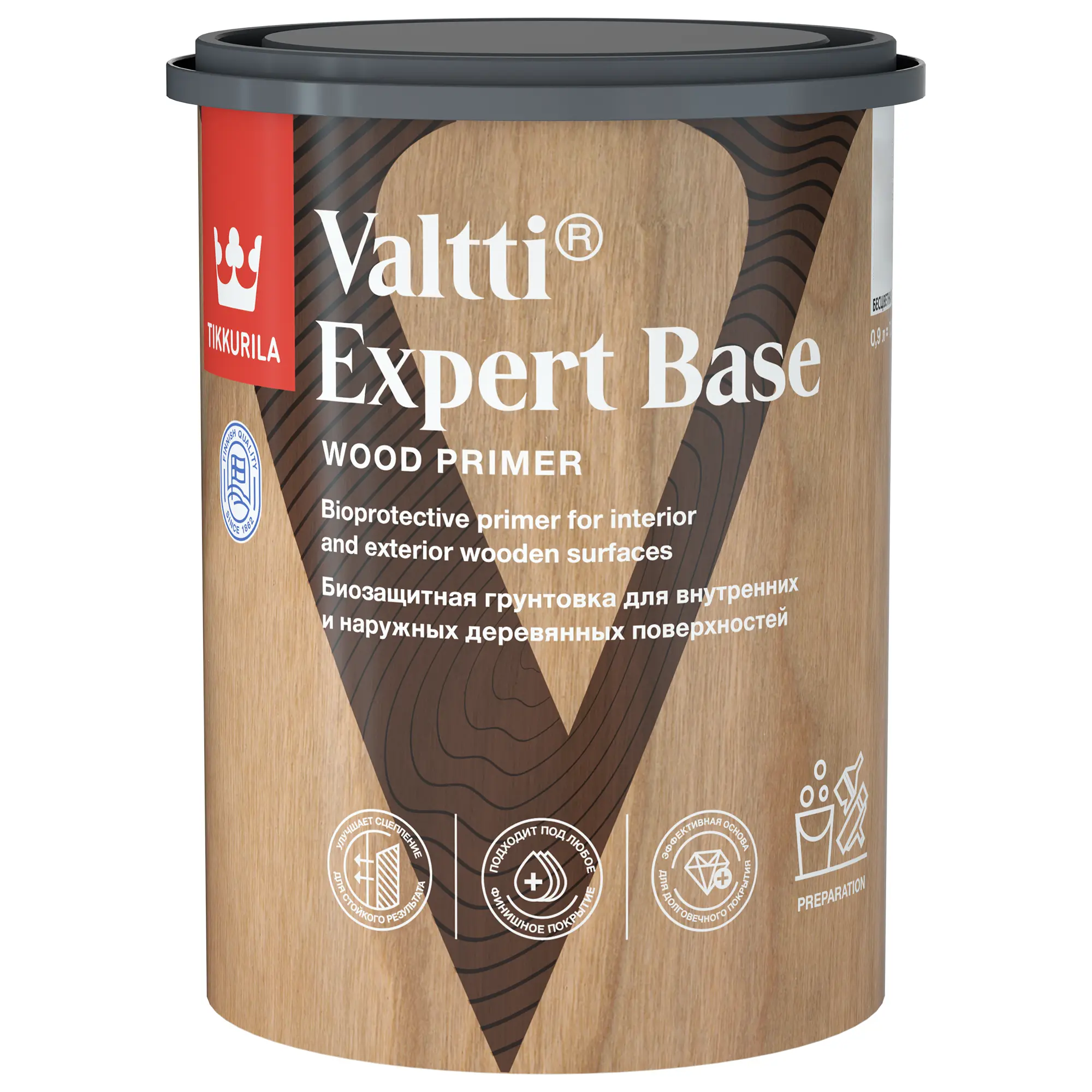 Изображение товара Грунт-антисептик Tikkurila Valtti Expert Base прозрачный 0.9 л