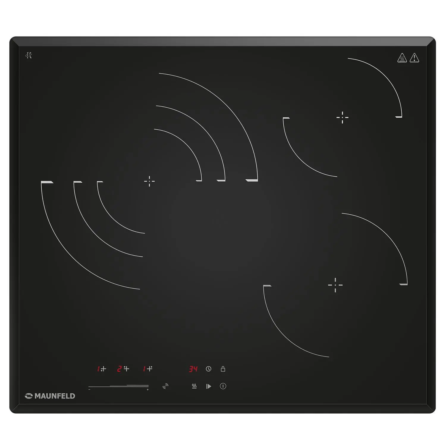 Изображение товара Электрическая варочная панель Maunfeld CVCE593STBK LUX 3 конфорки 59 см черная