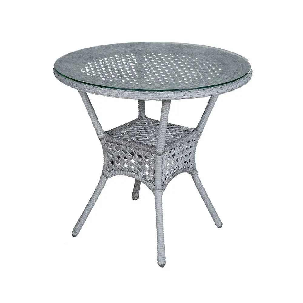 Изображение товара Нераздвижной садовый стол Aiko 90 см x 90 см x 75 см сталь серый/серебристый