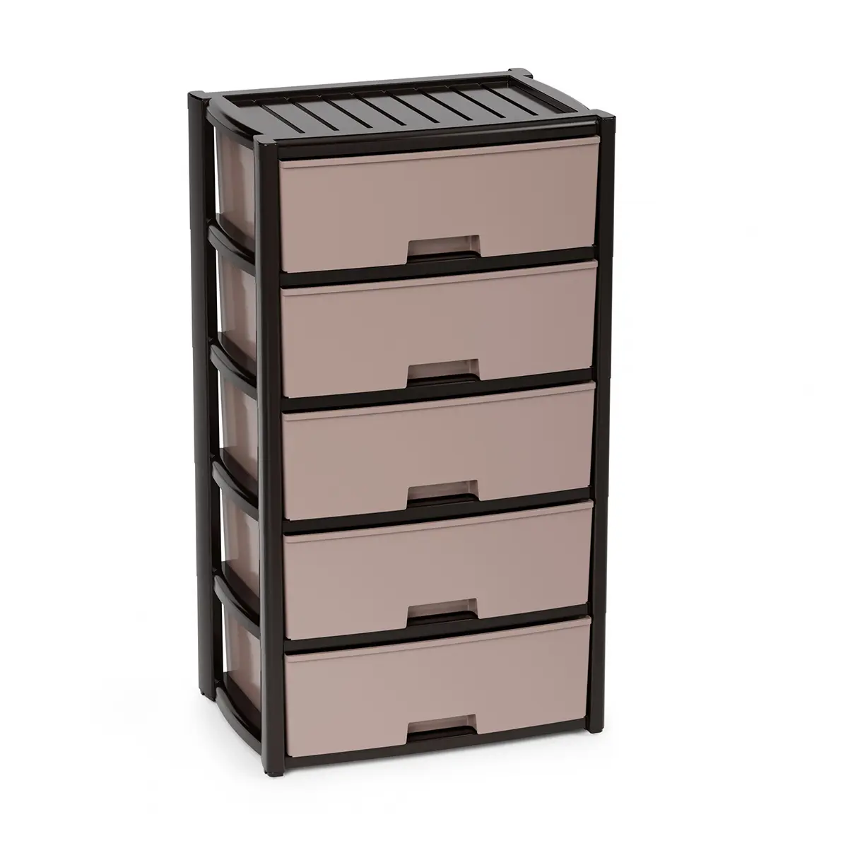 Изображение товара Комод 5 ящиков Альтернатива М8762 39x100x56 см пластик цвет венге