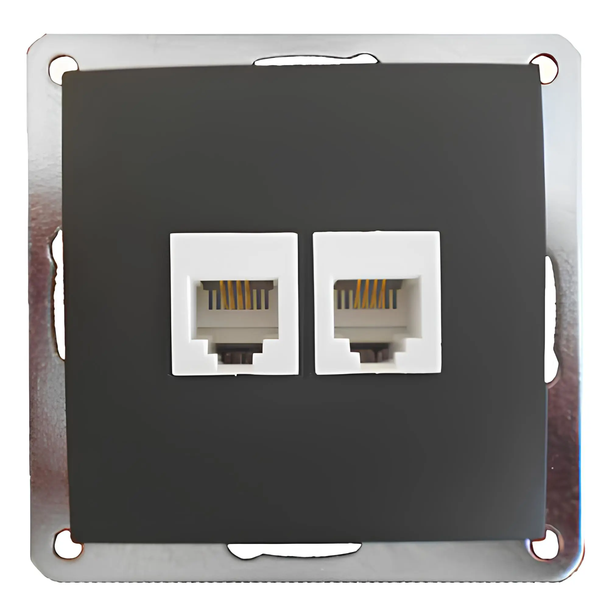 Изображение товара Розетка телефонная встраиваемая Lk studio LK60 865608-1 RJ-12 цвет черный бархат