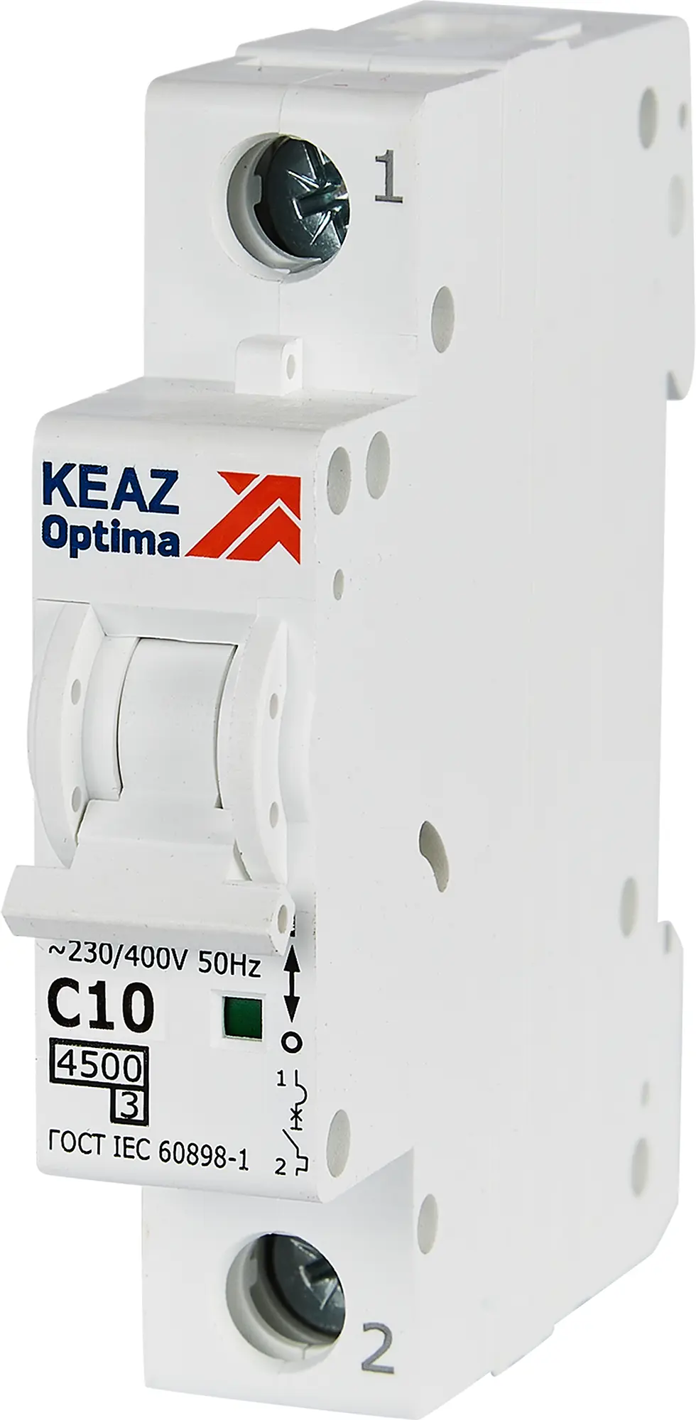 Изображение товара Автоматический выключатель КЭАЗ Opti Din BM63 1P C10 4,5 кА для электросетей