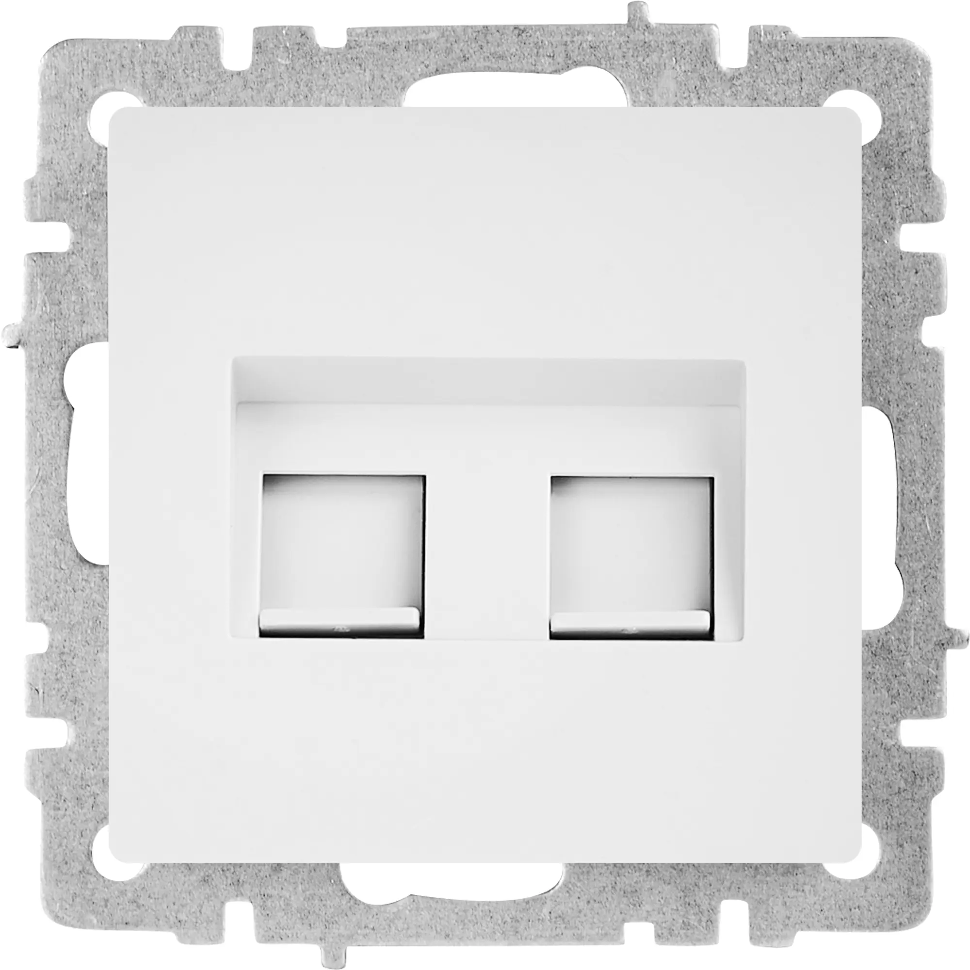 Изображение товара Компьютерная розетка IEK Brite РК10-2-БрБ RJ45 UTP cat 5e белая