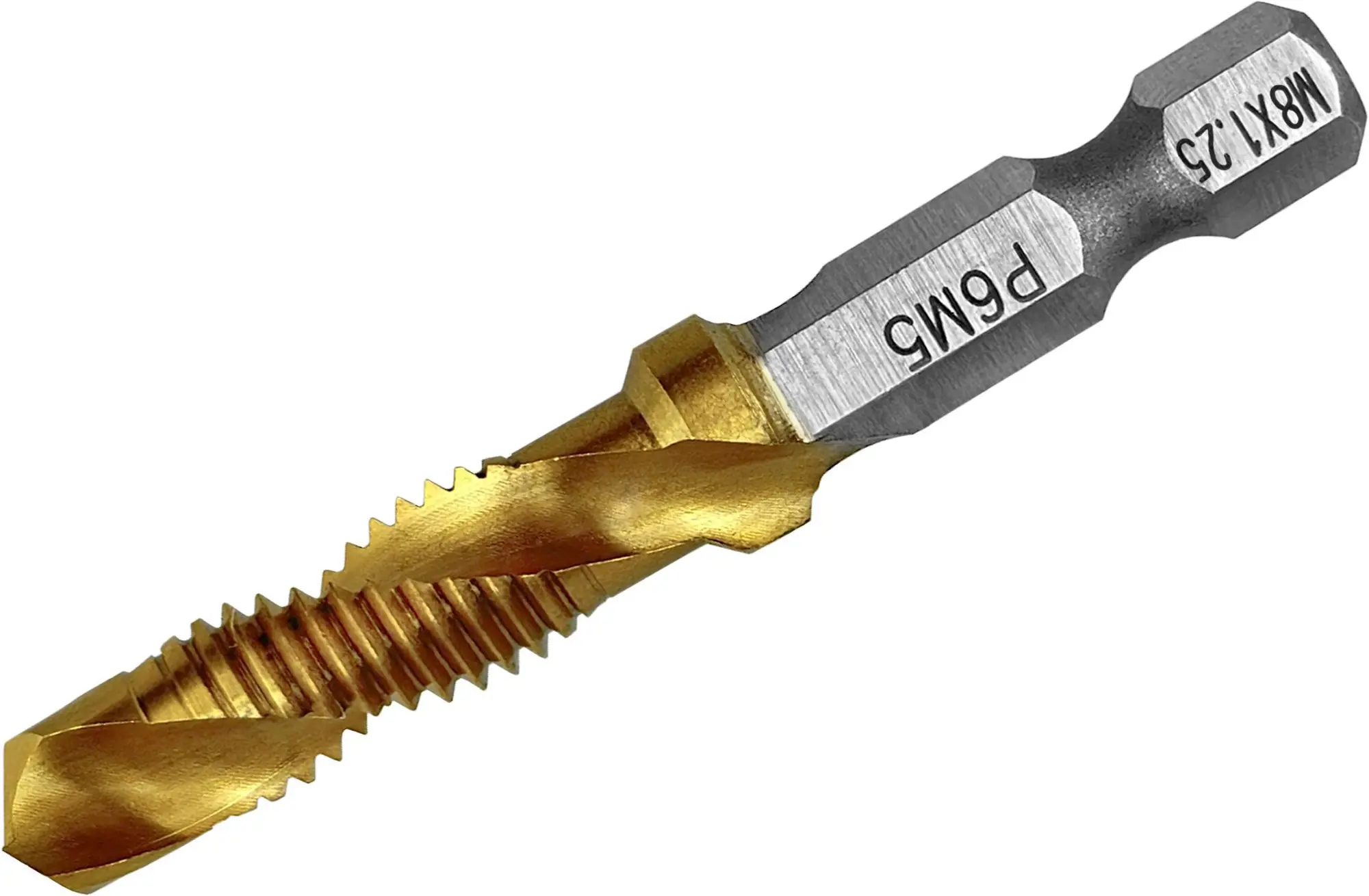 Изображение товара Сверло-метчик по металлу Р6М5 Vertextools 7090-8 6.8x58 мм