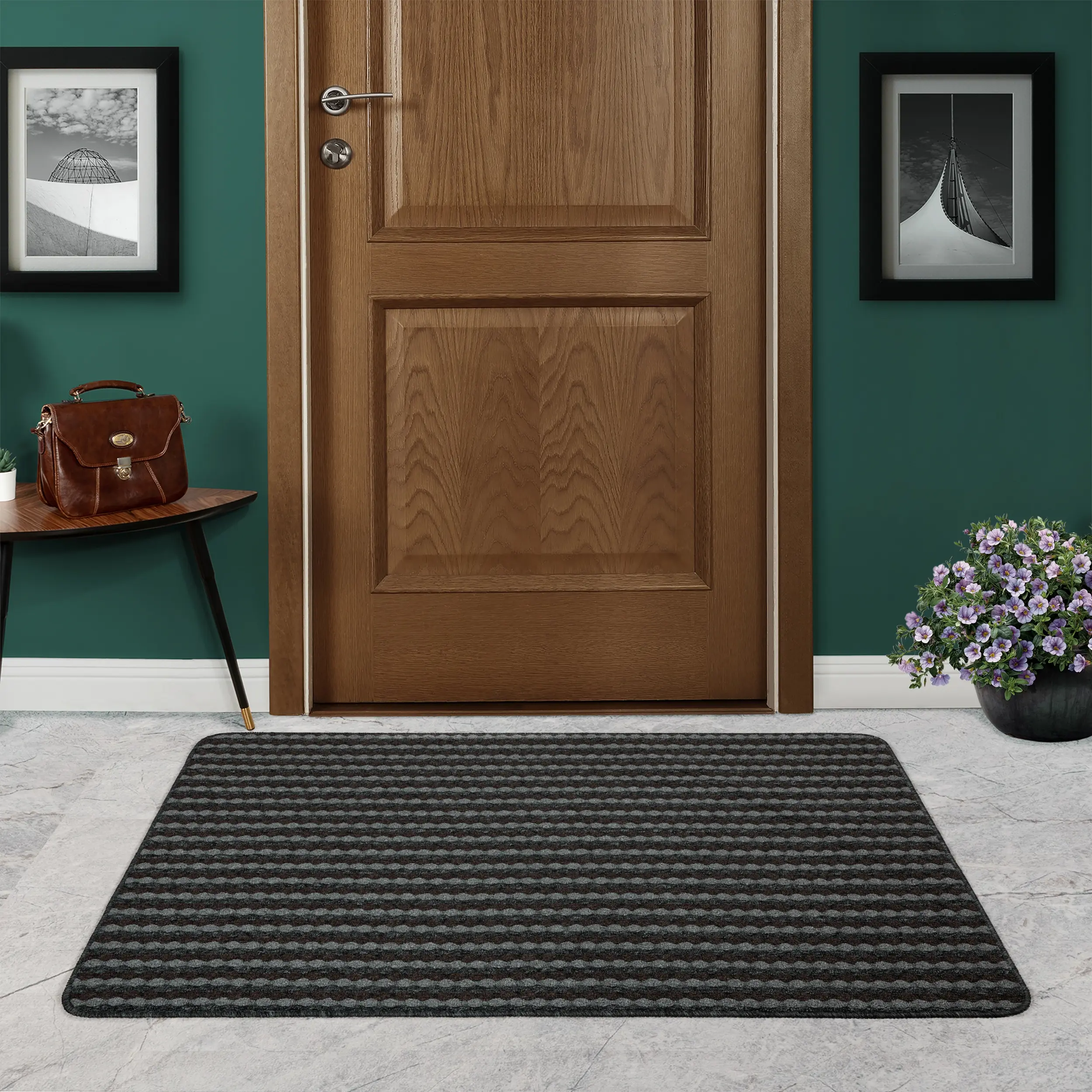 Изображение товара Коврик декоративный полипропилен Bendigo 50x80 см цвет черный