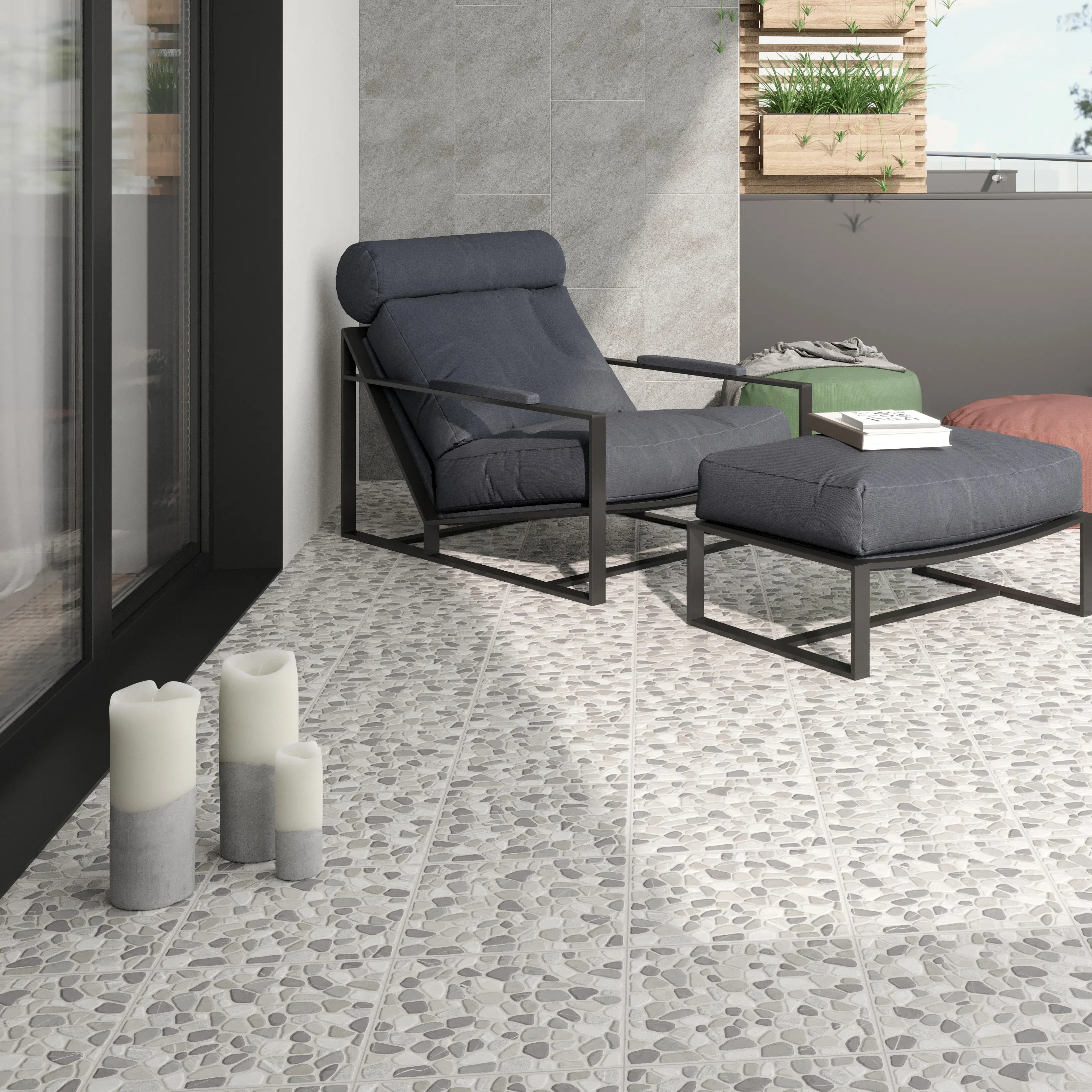 Изображение товара Глазурованный керамогранит Cersanit Capri 17249 29.8x29.8 см матовый серый