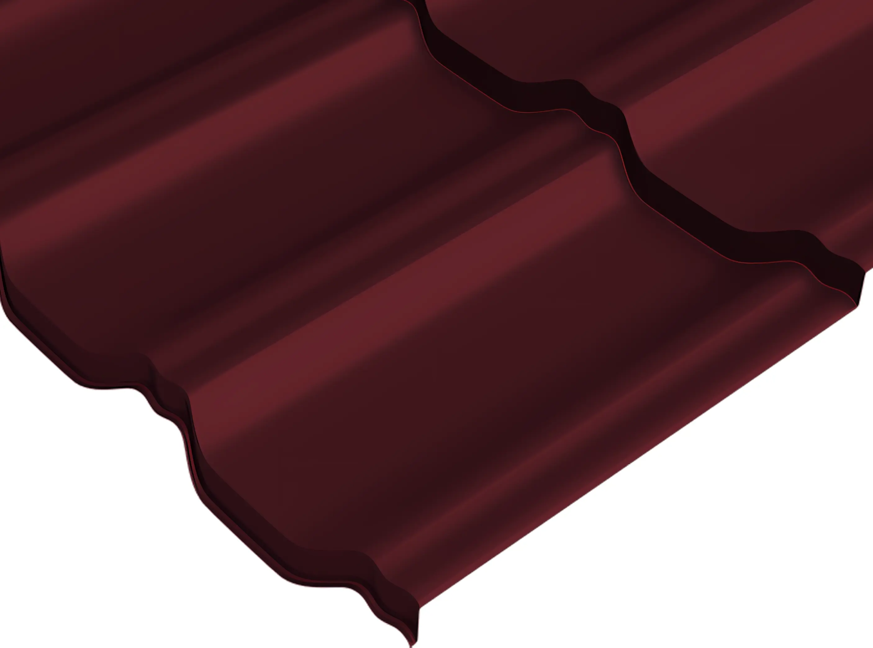 Изображение товара Металлочерепица Kvinta Uno 0.5 мм RAL 3005 красный