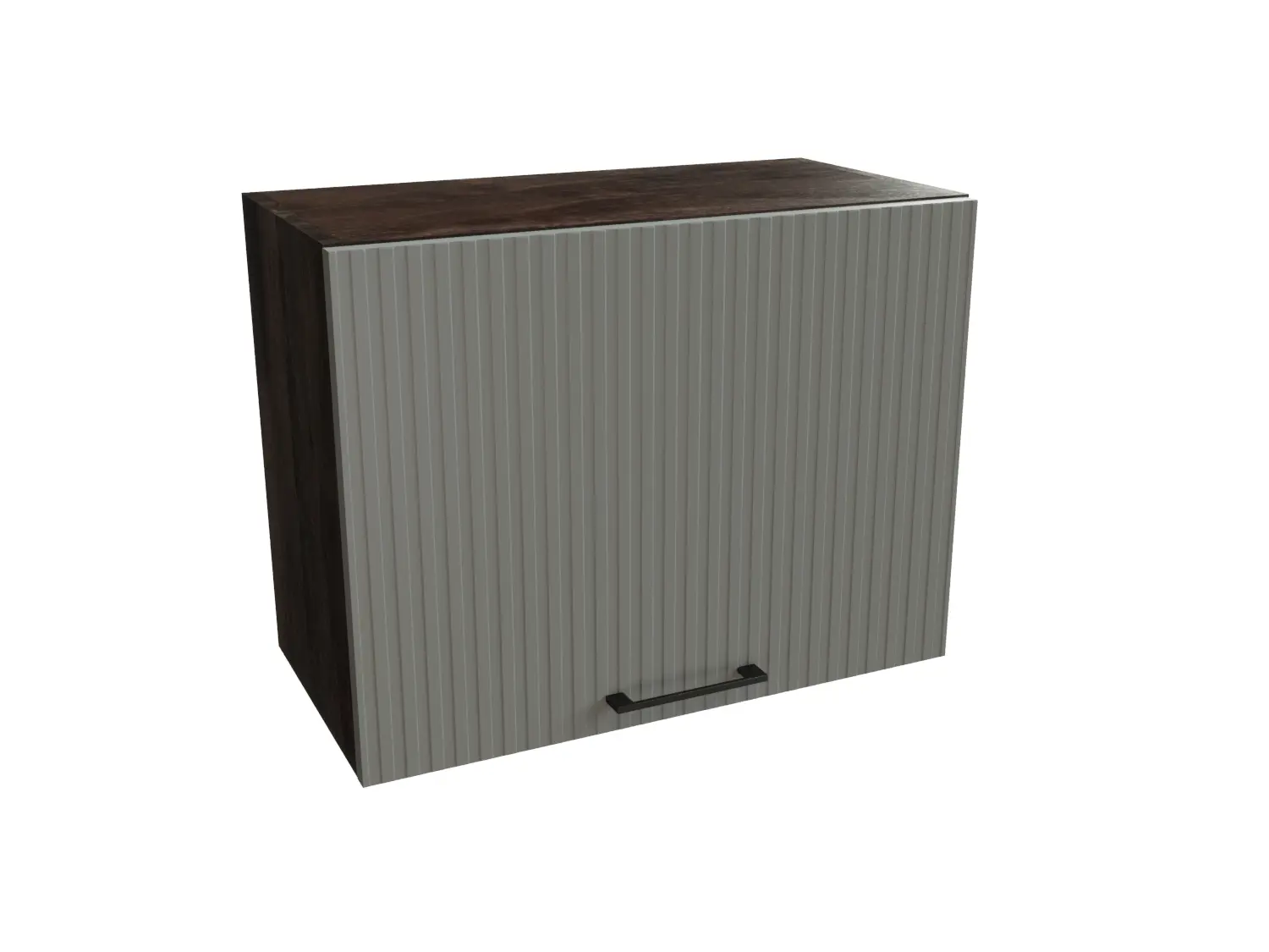 Изображение товара Навесной шкаф горизонтальный Сурская мебель Монблан 60x46x31.8 см ЛДСП цвет дуб кальяри/монблан